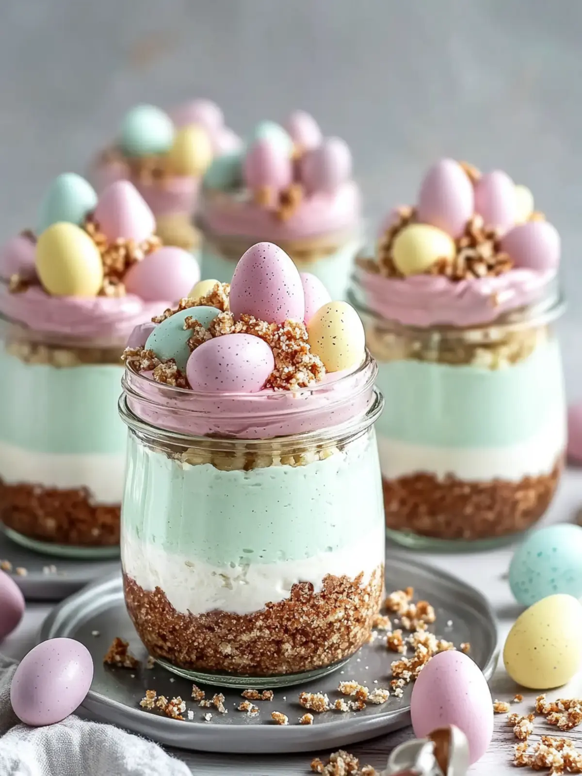 Easter Egg Cheesecake Jars: A Festive No-Bake Treat 5 Easter Egg Cheesecake Jars
