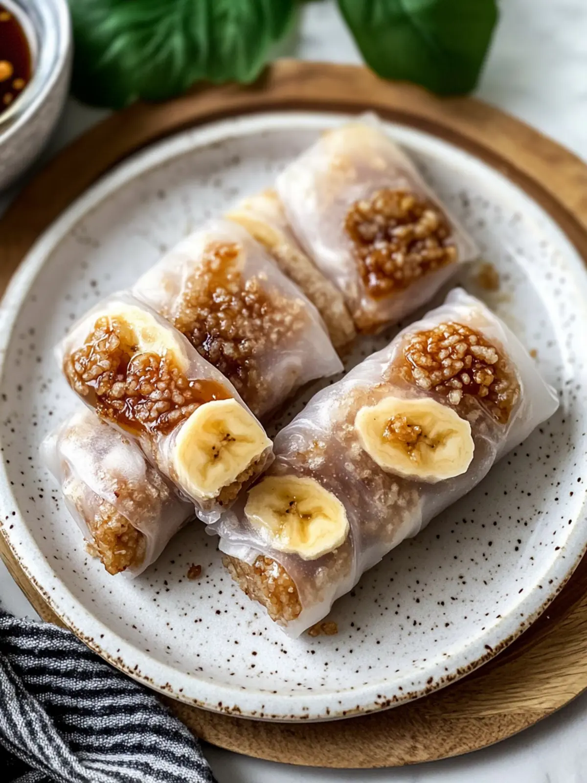 Crispy Caramelized Banana Rice Paper Rolls for Dessert Bliss 3 Caramelized Banana Crispy Rice Paper Rolls