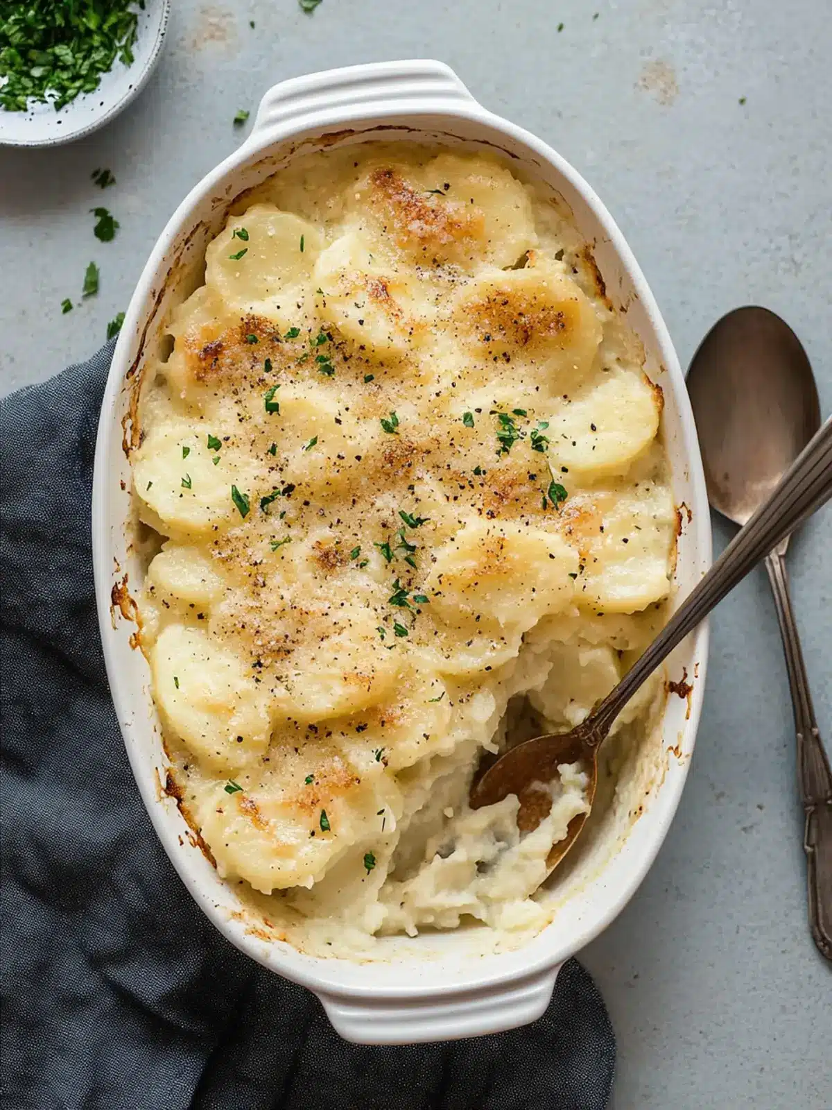 Creamy Potatoes Romanoff: Comfort Food in Every Bite 4 Potatoes Romanoff