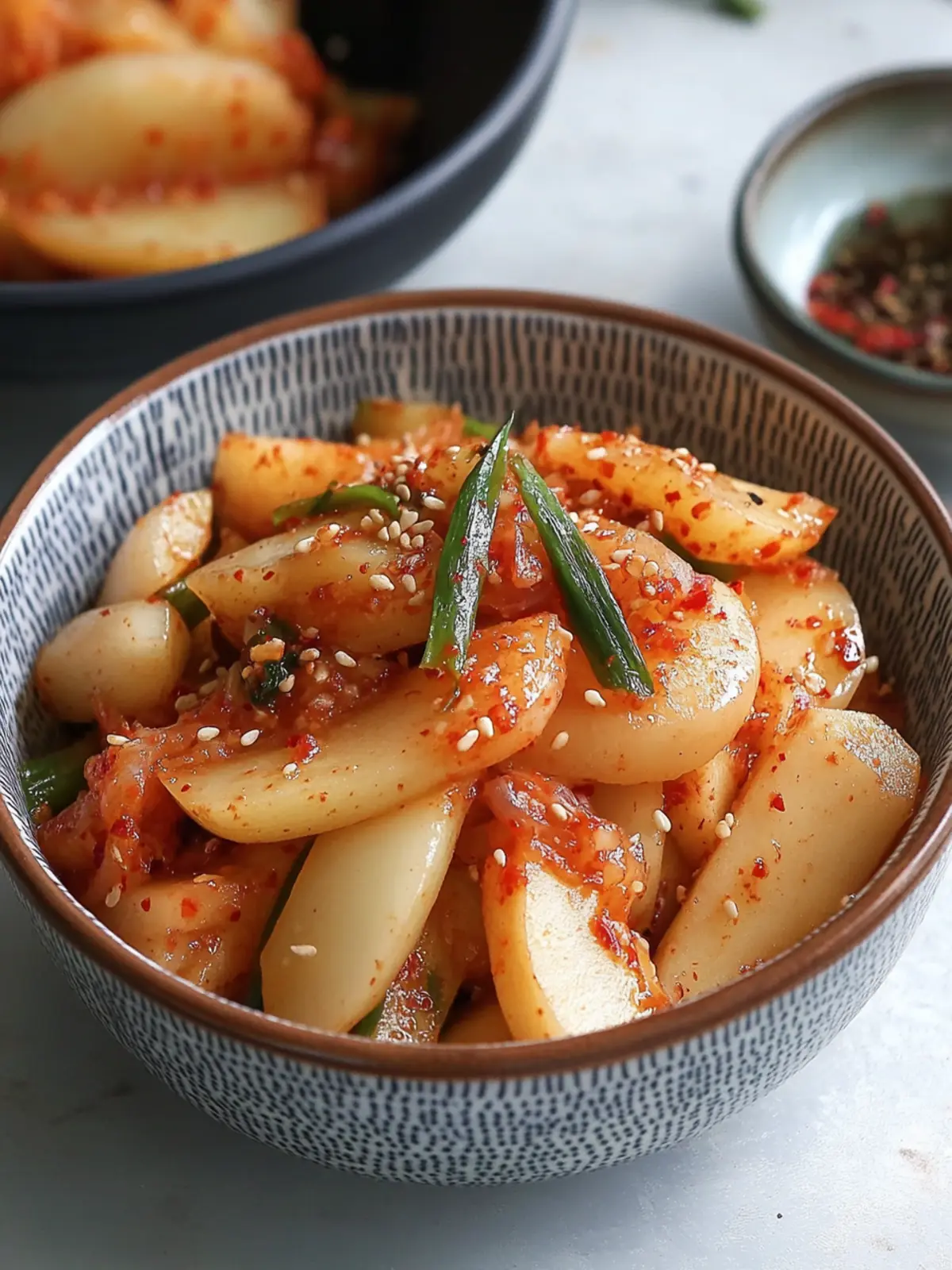 Apple Kimchi Bliss: Quick, Sweet, and Spicy Delight! 4 Apple Kimchi