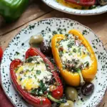 Savory Greek Stuffed Peppers with Cheese & Olives Delight 7 Greek Stuffed Peppers with Cheese & Olives