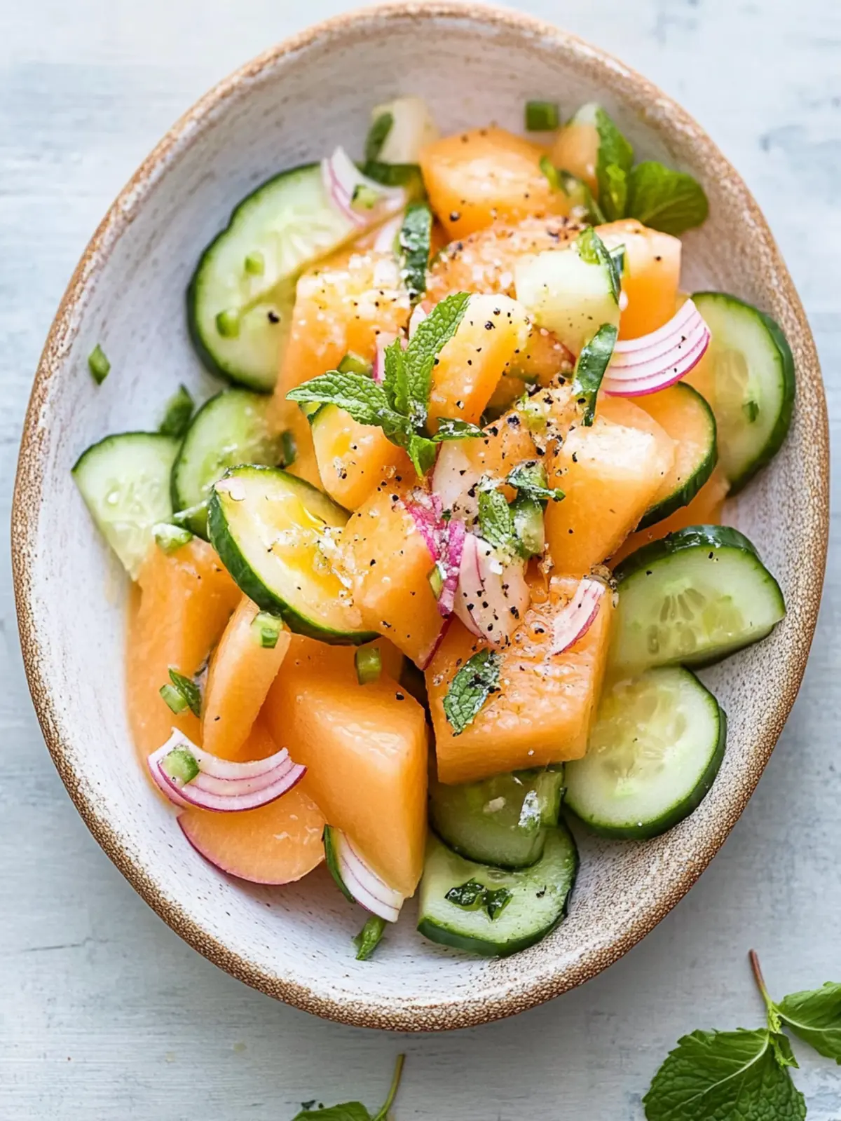 Melon and Cucumber Mint Salad for Ultimate Summer Refreshment 4 Melon and Cucumber Mint Salad