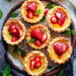 Strawberry Honey Custard Tarts with Lemon Curd Bliss 6 Strawberry Honey Custard Tarts with Lemon Curd