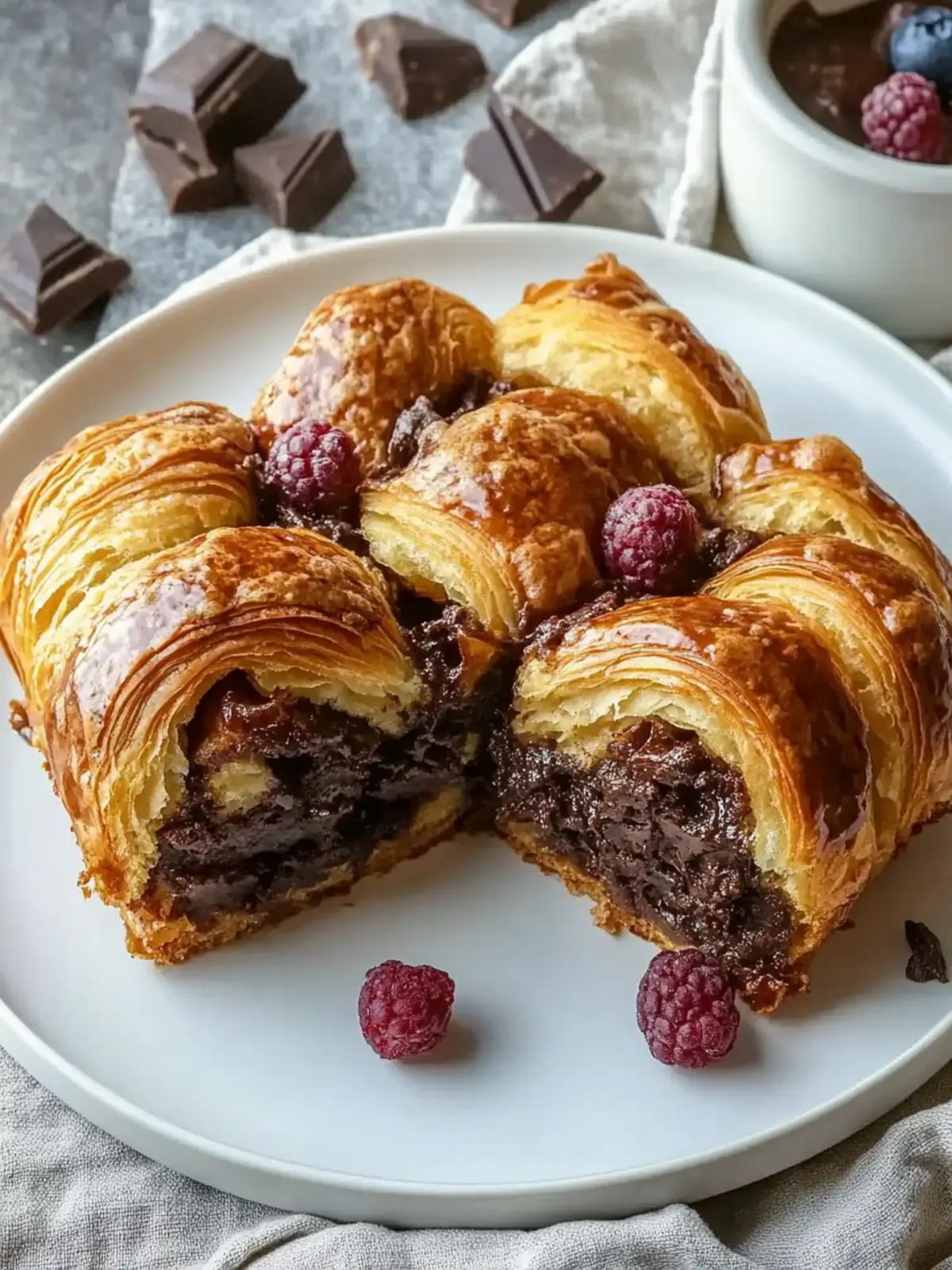 Decadent Chocolate Croissant Breakfast Bake for Easy Mornings 3 Decadent Chocolate Croissant Breakfast Bake