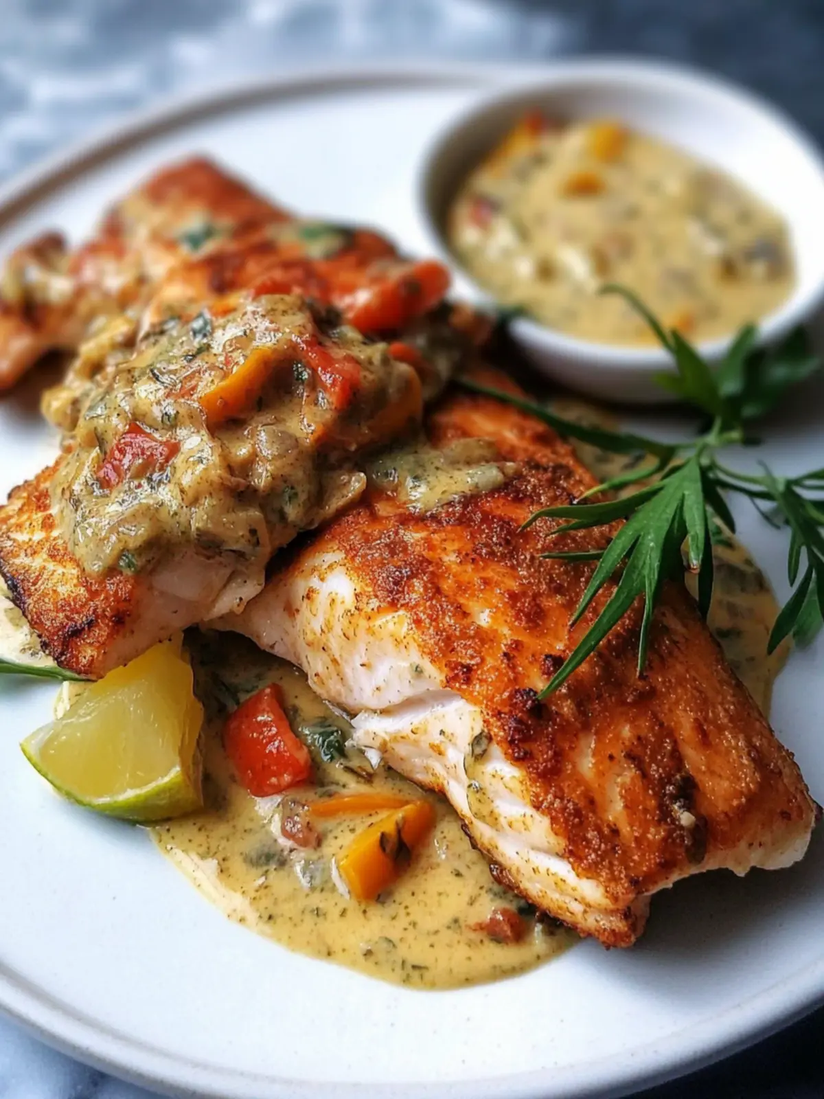 Incredible Red Snapper with Creamy Creole Sauce at Home 5 Red Snapper with Creamy Creole Sauce