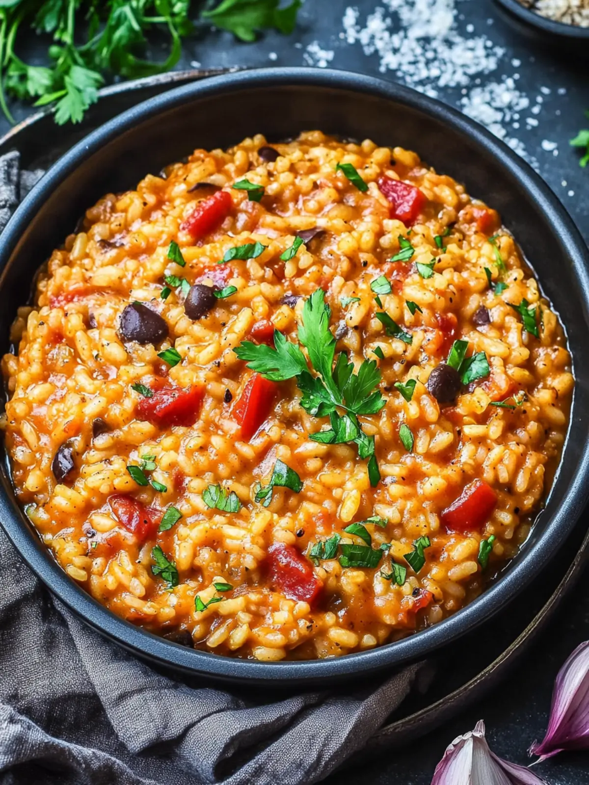 Vegan Cajun Risotto: Spice Up Your Dinner with Comfort! 4 Vegan Cajun Risotto