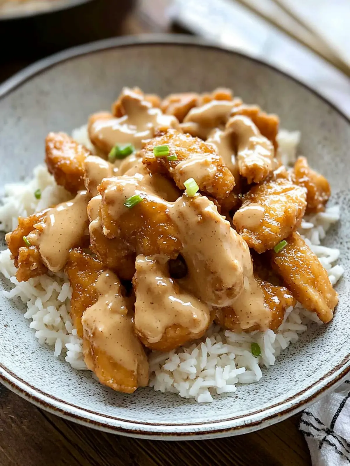 Crispy Chinese Peanut Butter Chicken Buffet Style Made Easy 4 Chinese Peanut Butter Chicken (Buffet Style)