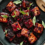 Sweet & Spicy Blackberry Glazed Tofu with Black Pepper & Chili 41 Blackberry Glazed Tofu with Black Pepper & Chili
