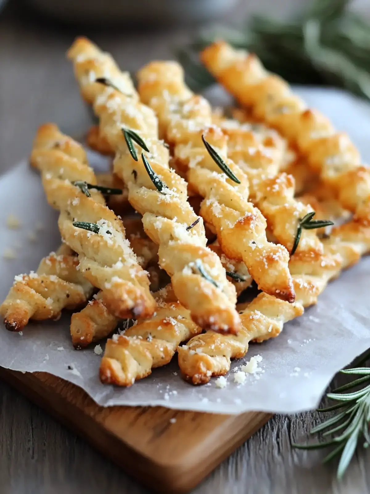 Crispy Rosemary Parmesan Cheese Straws for Effortless Entertaining 2 Rosemary Parmesan Cheese Straws