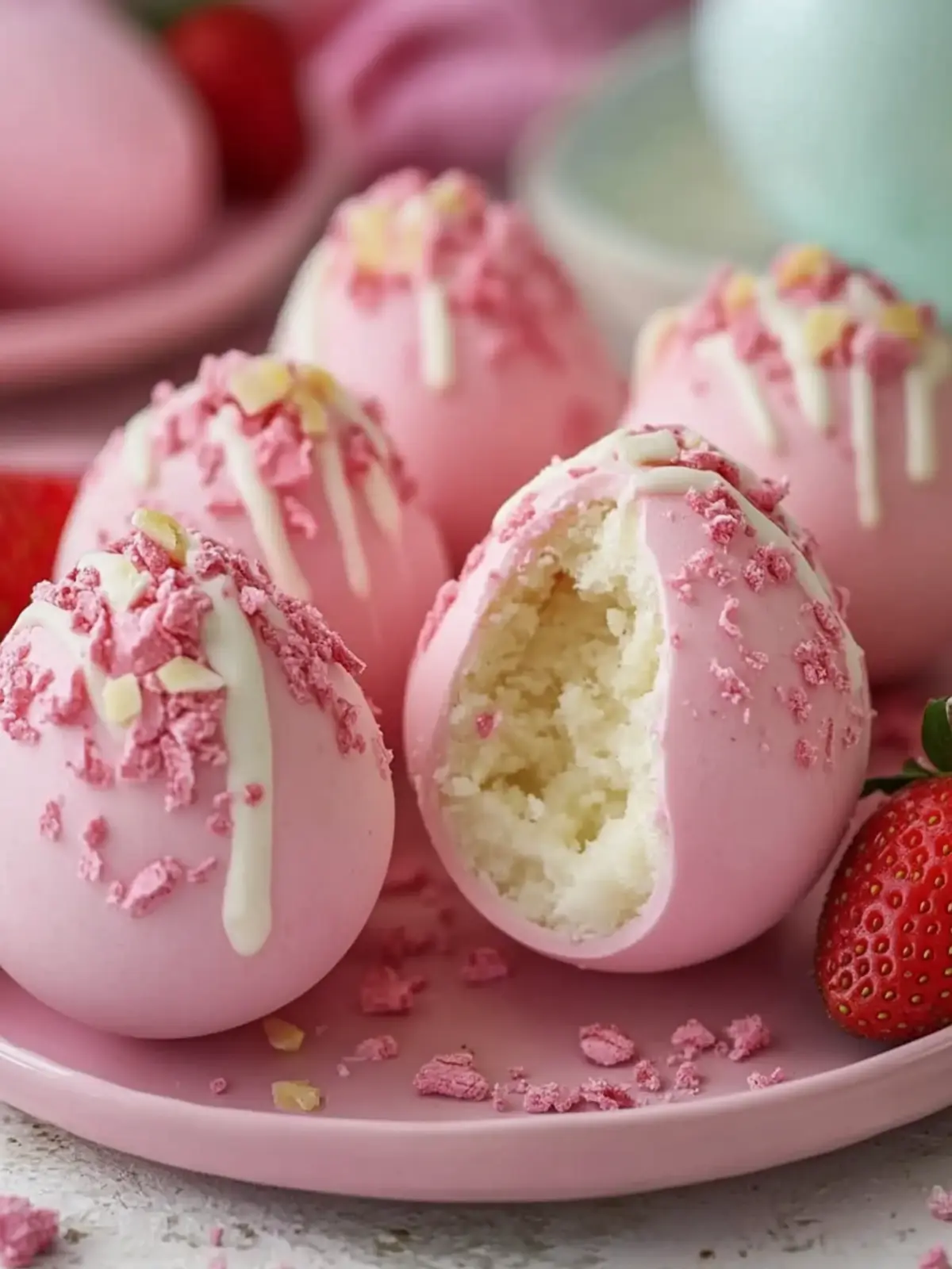 Delicious Strawberry Shortcake Easter Egg Bombs You’ll Love 3 Strawberry Shortcake Easter Egg Bombs