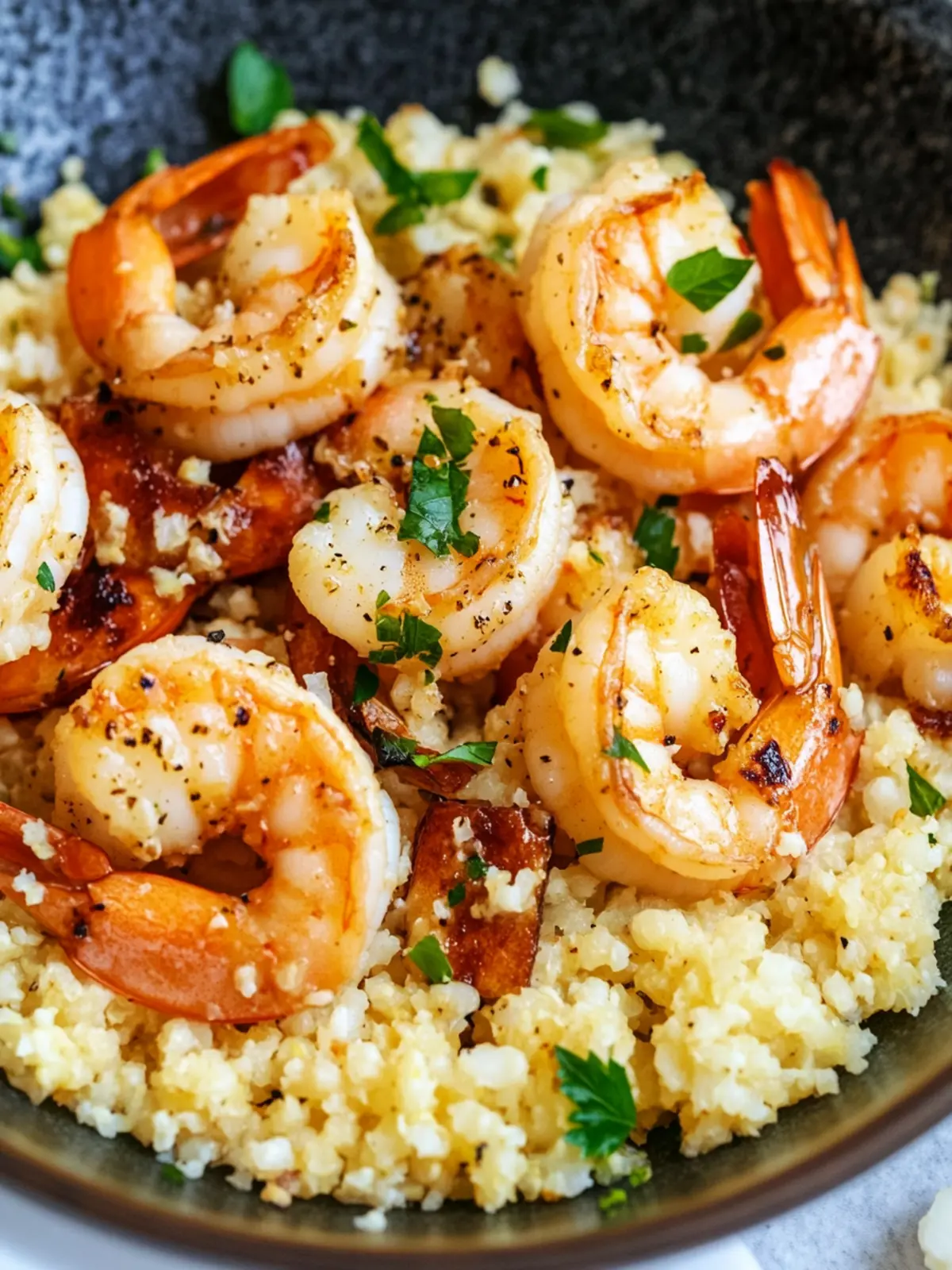 Keto One-Pan Garlic Shrimp & Parmesan Cauliflower Rice Magic 2 Keto One-Pan Garlic Shrimp & Parmesan Cauliflower Rice
