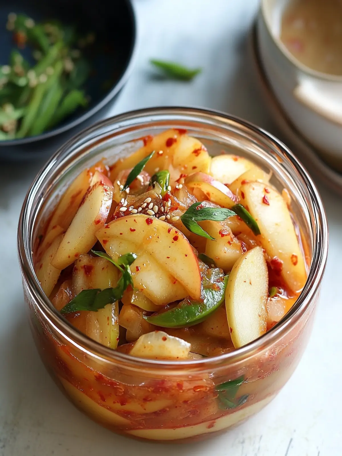 Apple Kimchi Bliss: Quick, Sweet, and Spicy Delight! 3 Apple Kimchi