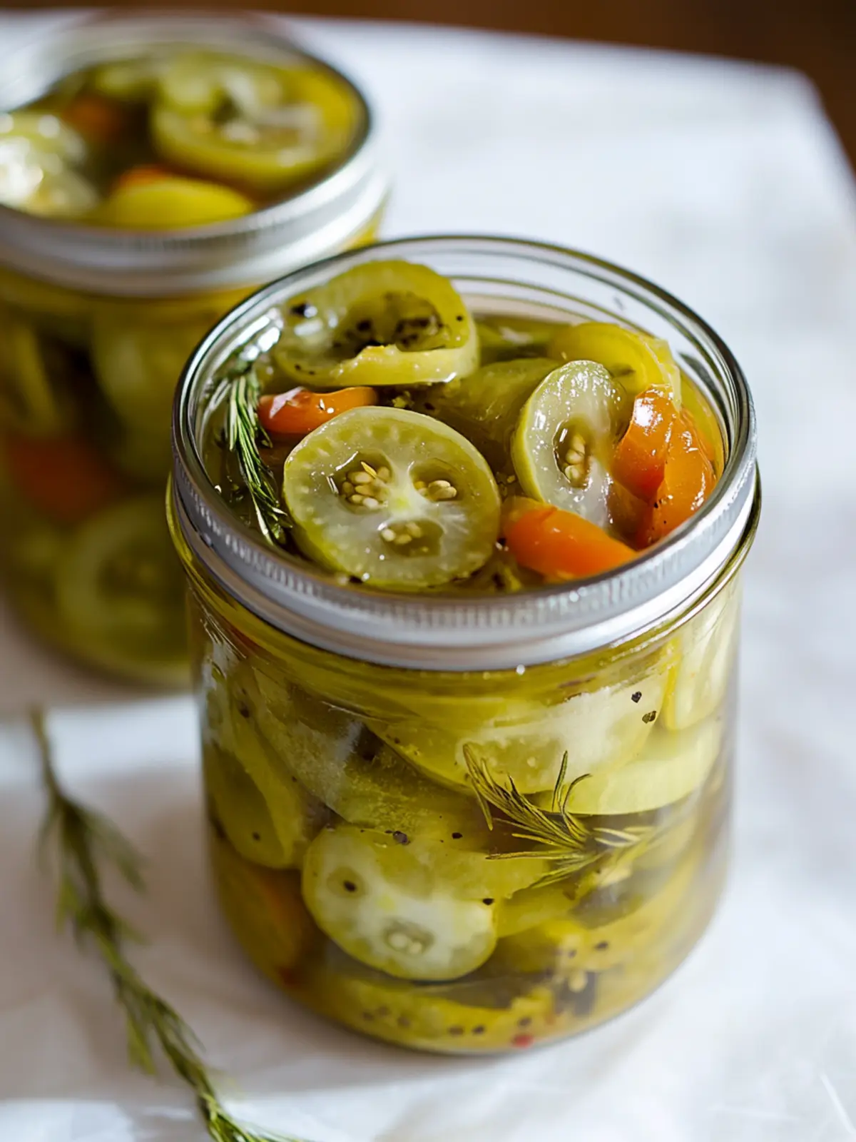 Tangy Pickled Green Tomatoes for Flavorful Homemade Delights 5 Pickled Green Tomatoes