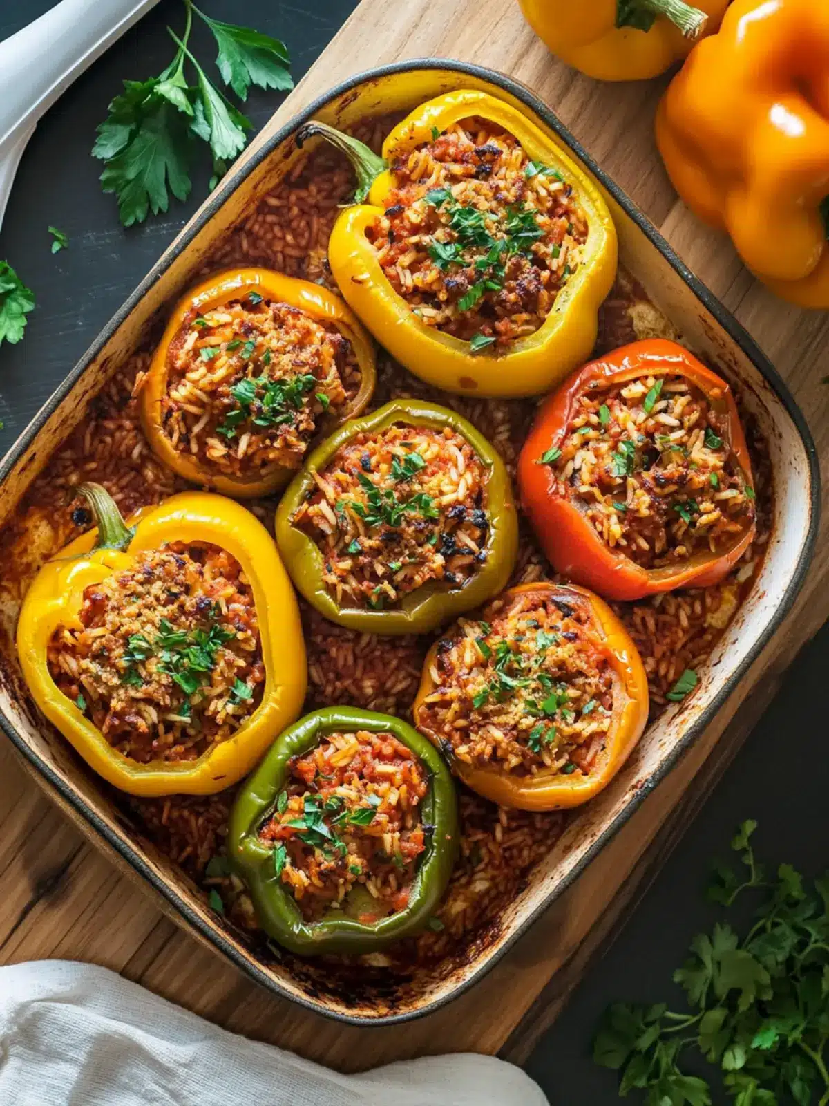 Savory Stuffed Bell Peppers with Red Rice You’ll Love 5 Stuffed Bell Peppers with Red Rice