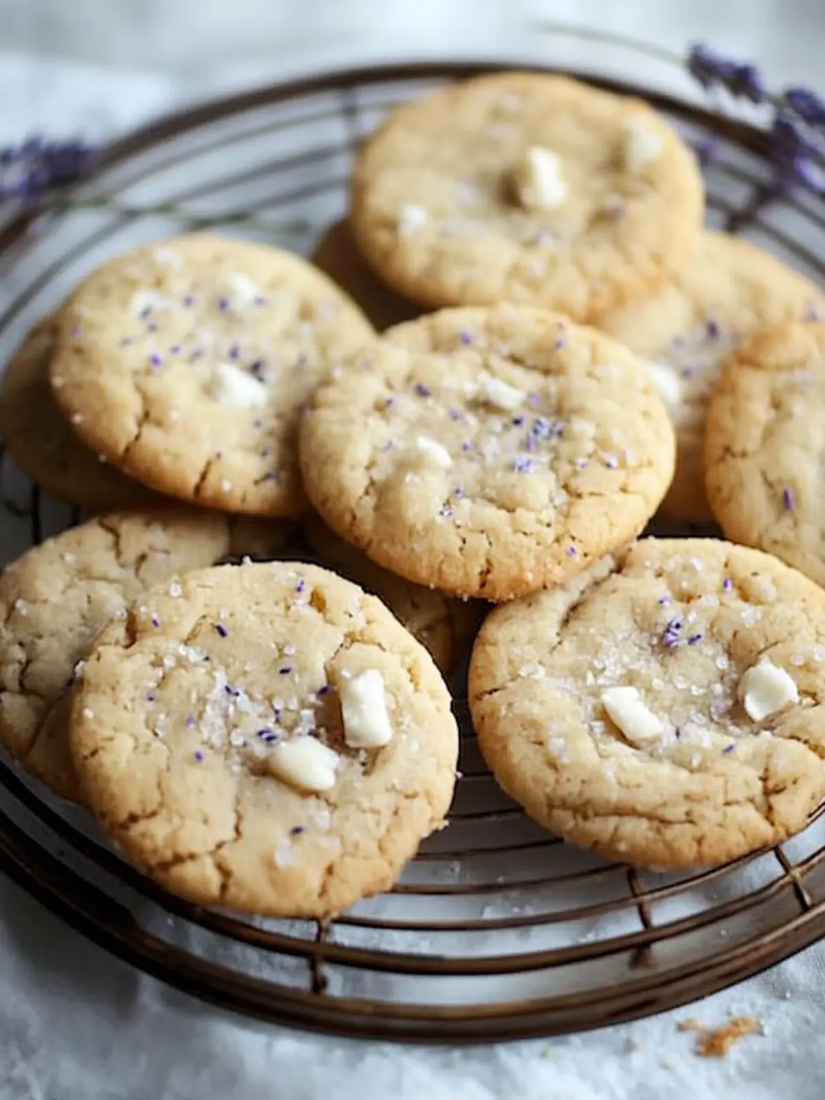Savor Chewy Salted White Chocolate Lavender Cookies Today 4 Salted White Chocolate Lavender Cookies