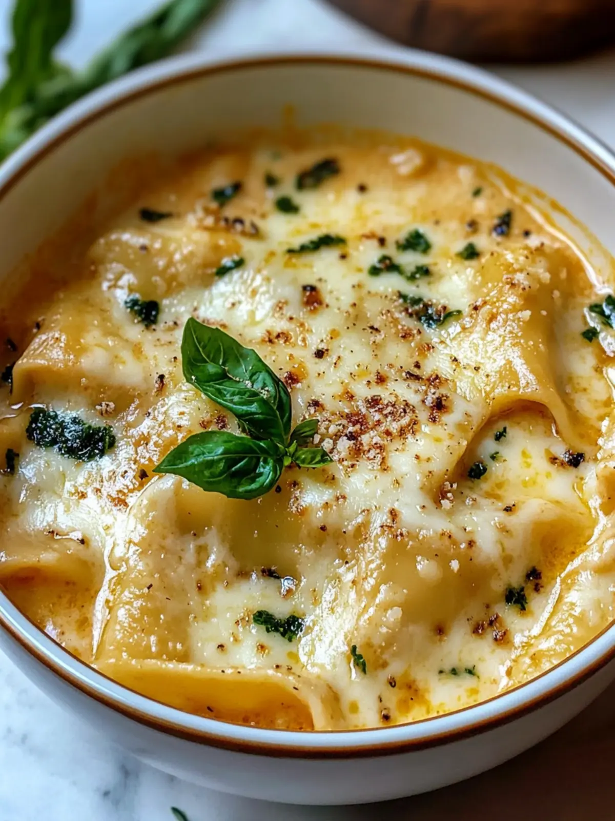 Creamy Alfredo Lasagna Soup That Will Warm Your Heart 4 Alfredo Lasagna Soup