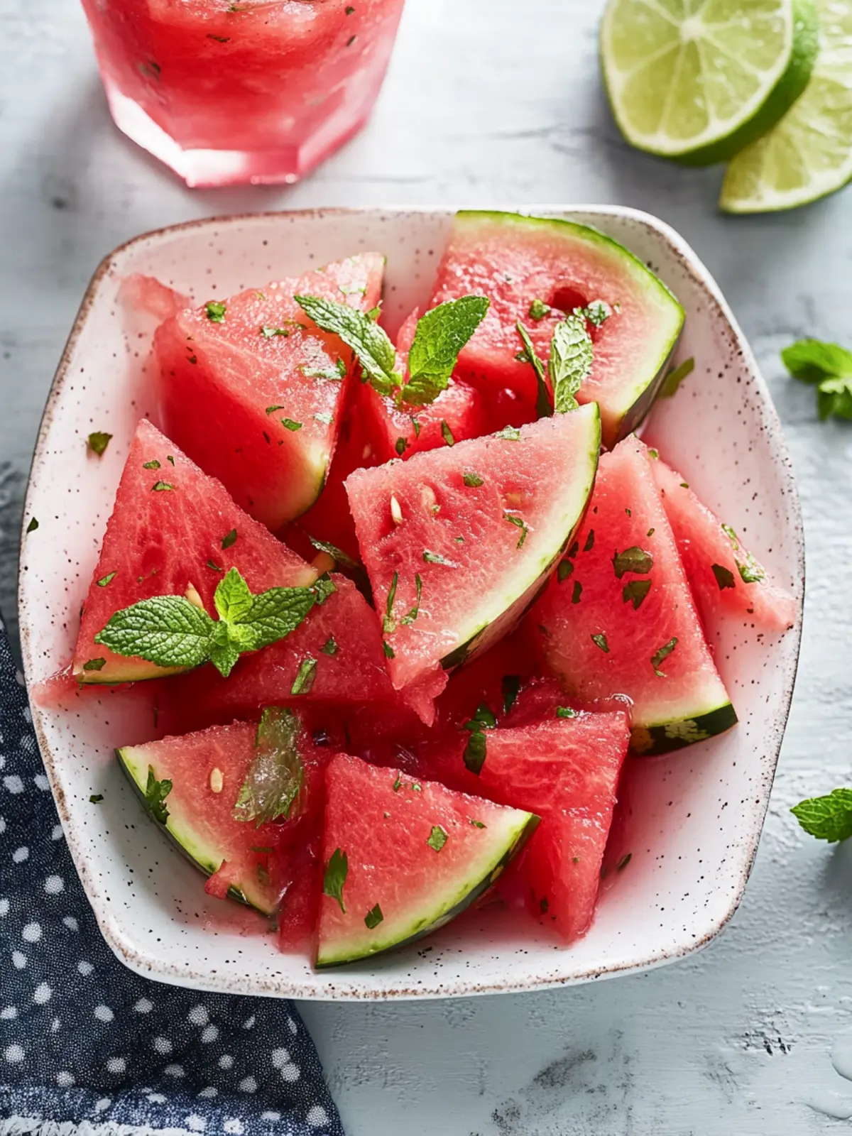 Mojito Watermelon Salad: Refreshing Summer Bliss Without Sugar 3 Mojito Watermelon