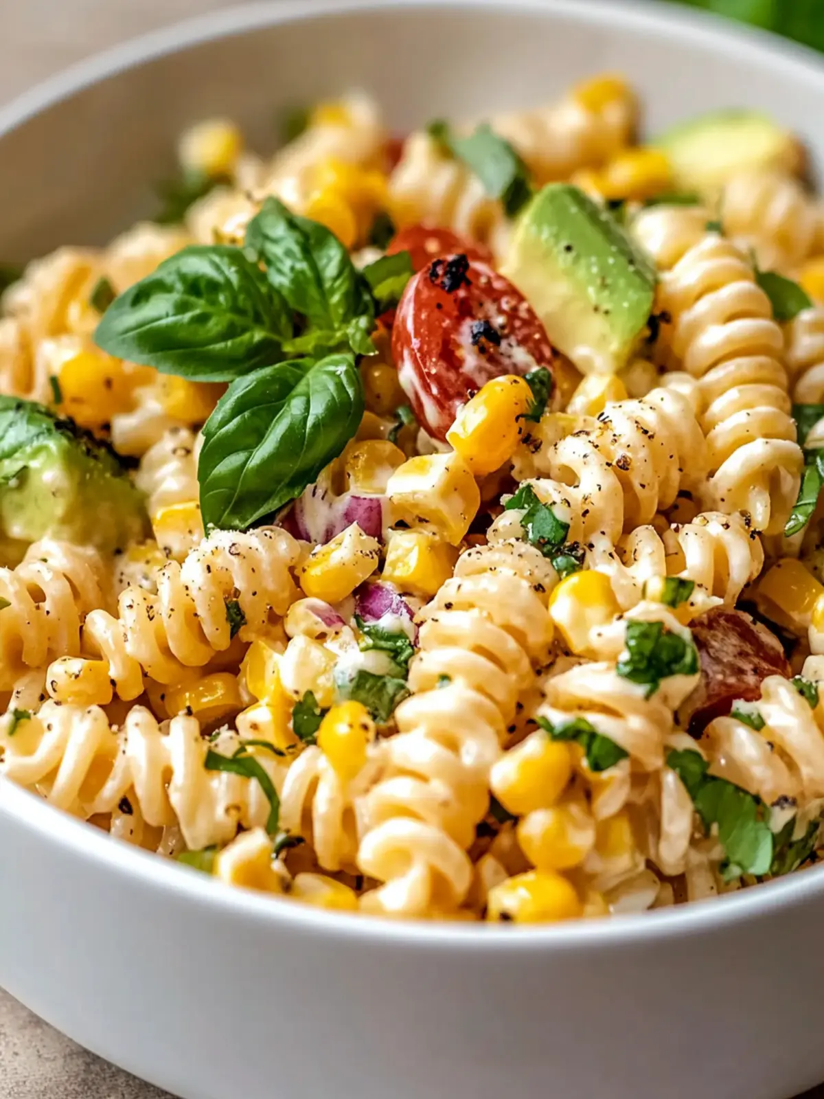 Creamy Street Corn Pasta Salad for a Fresh Summer Delight 2 Creamy Street Corn Pasta Salad