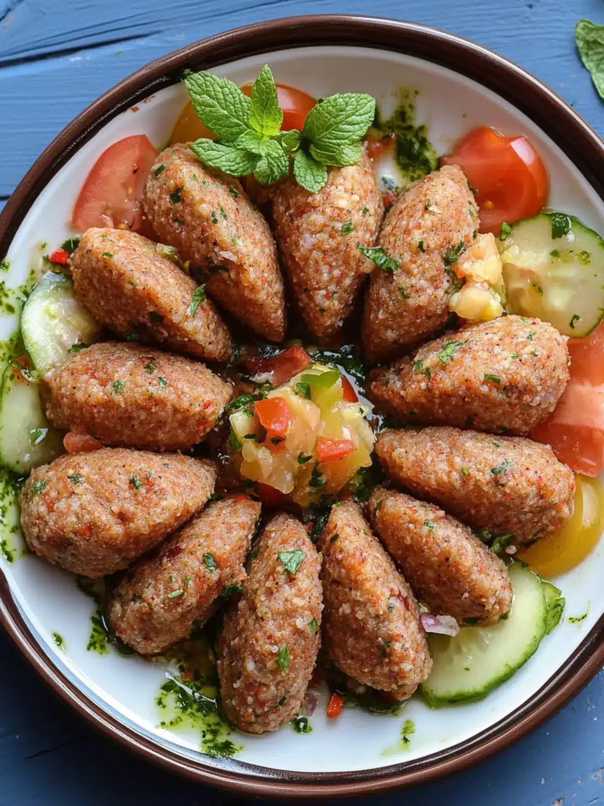 Frakeh (Raw Kibbeh) – Fresh and Flavorful Lebanese Delight 3 Frakeh (raw kibbeh)