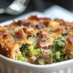 Delicious Parmesan Bread Pudding with Broccoli & Ham Magic 6 Parmesan Bread Pudding with Broccoli & Ham