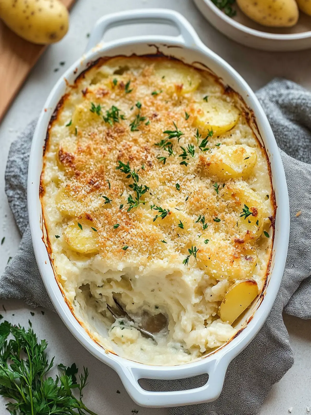 Creamy Potatoes Romanoff: Comfort Food in Every Bite 3 Potatoes Romanoff