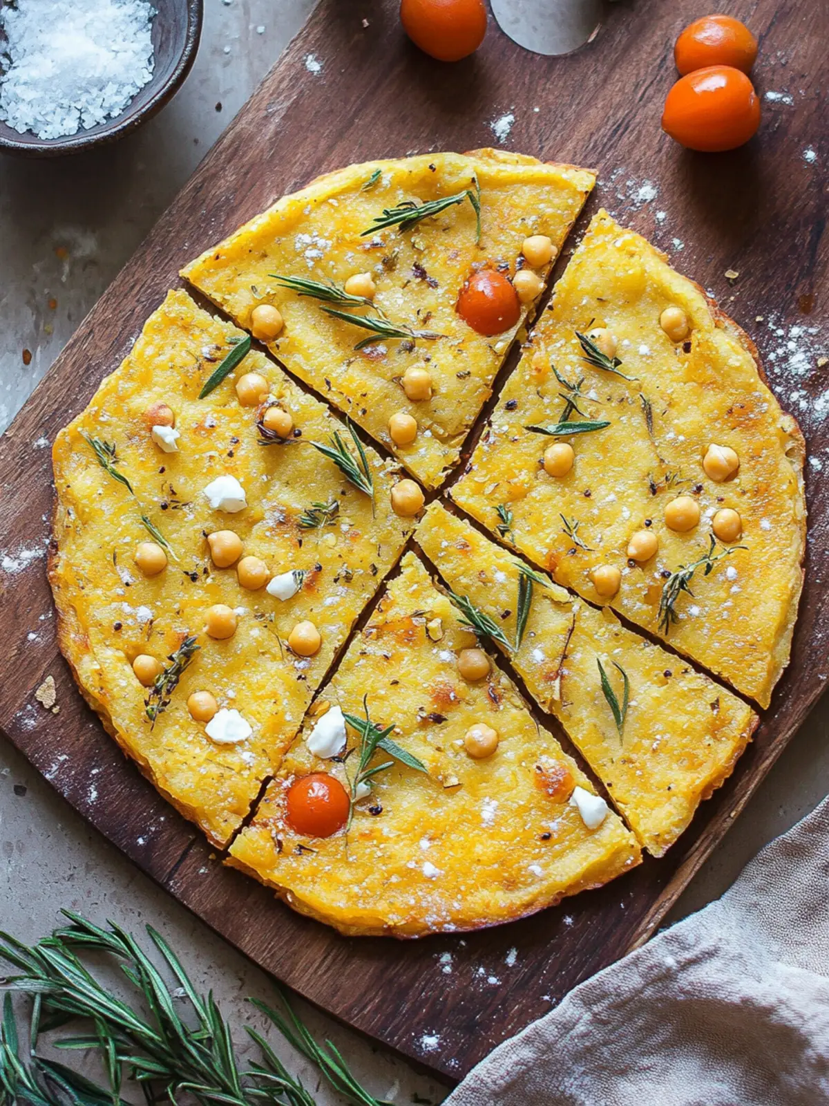 Delicious Italian Farinata Chickpea Flatbread Made Easy 3 Italian Farinata Chickpea Flatbread