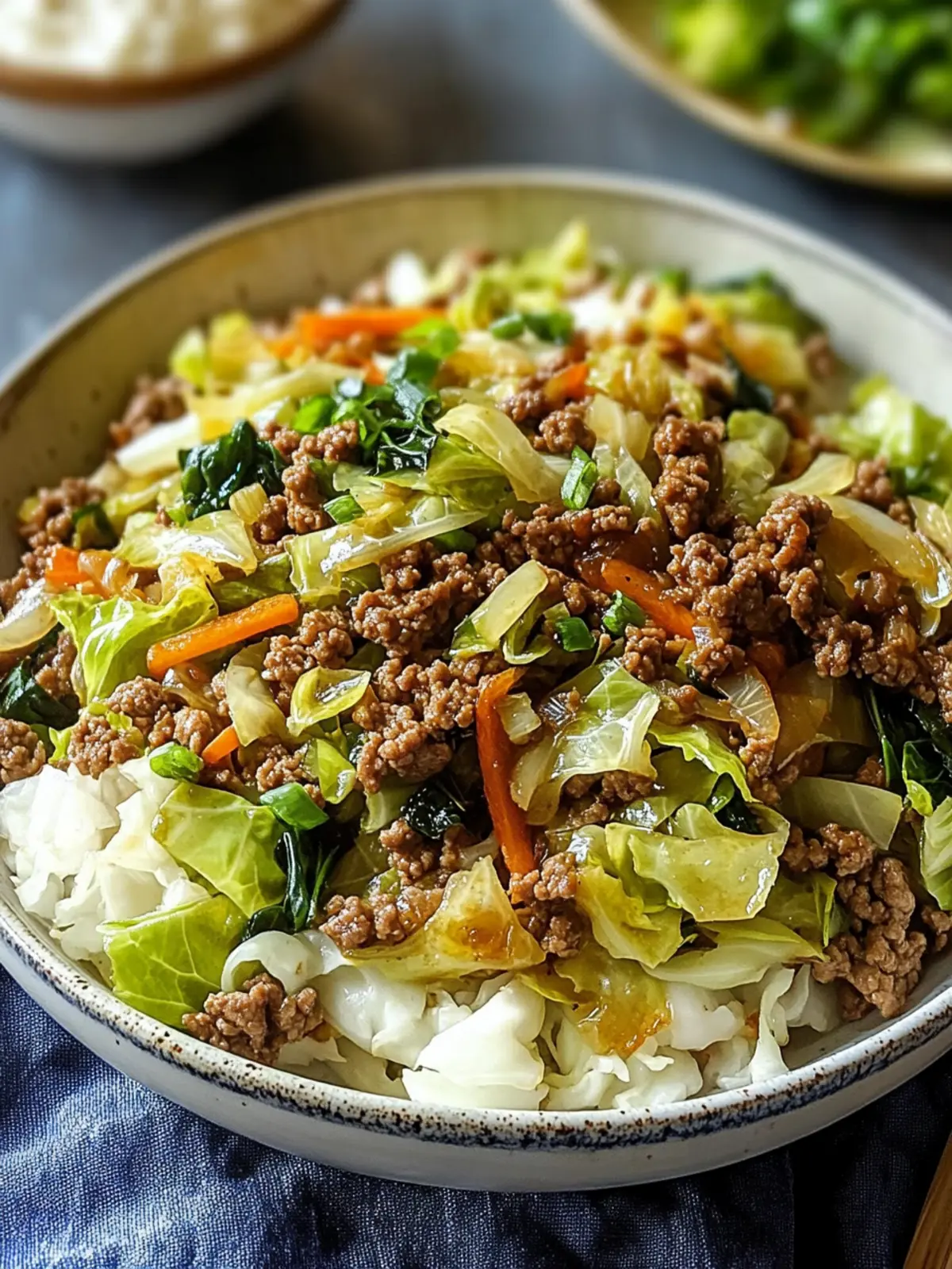 Savory Chinese Ground Beef and Cabbage Stir-Fry in 30 Minutes 3 Chinese Ground Beef and Cabbage Stir-Fry