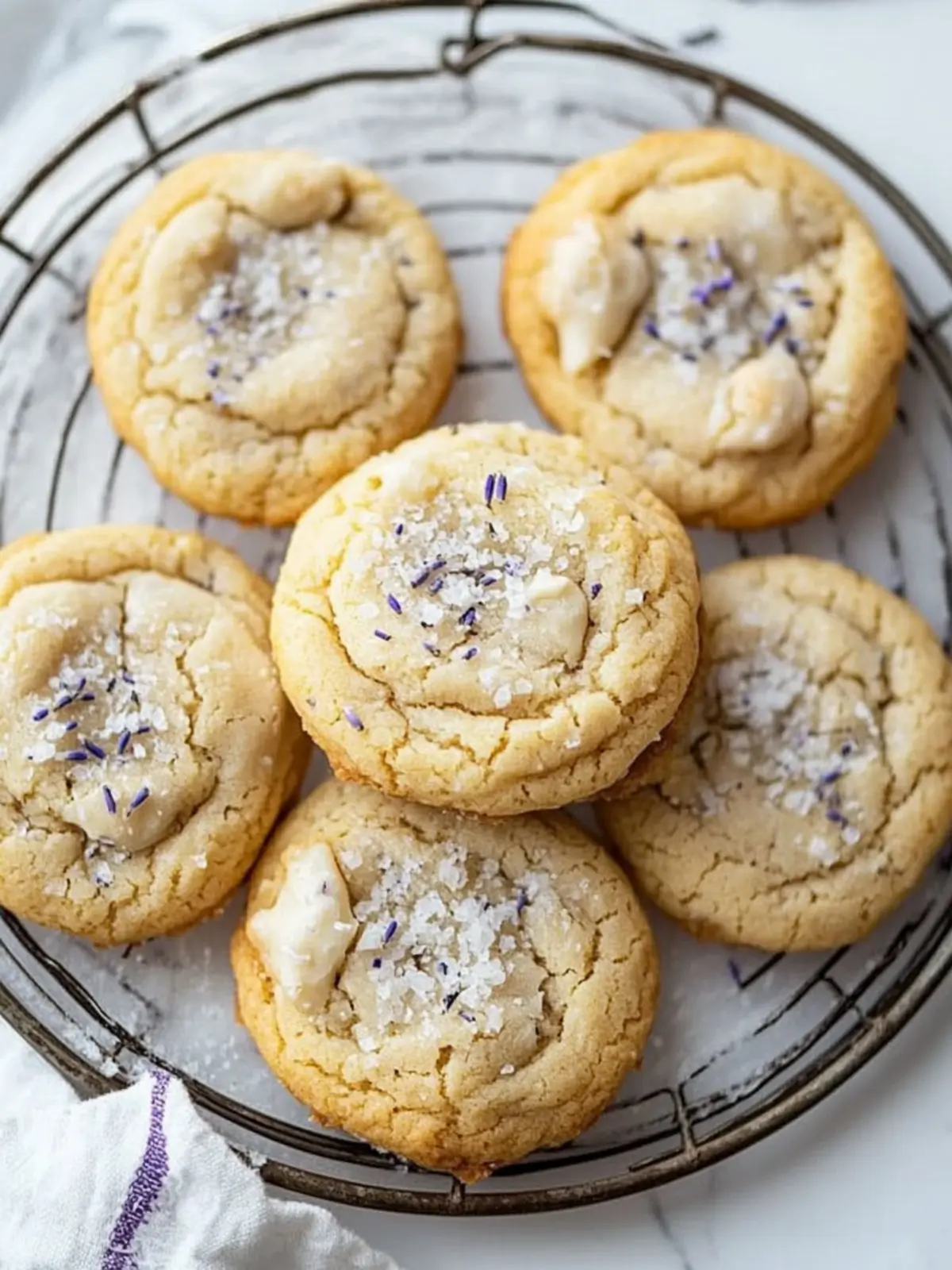 Savor Chewy Salted White Chocolate Lavender Cookies Today 2 Salted White Chocolate Lavender Cookies