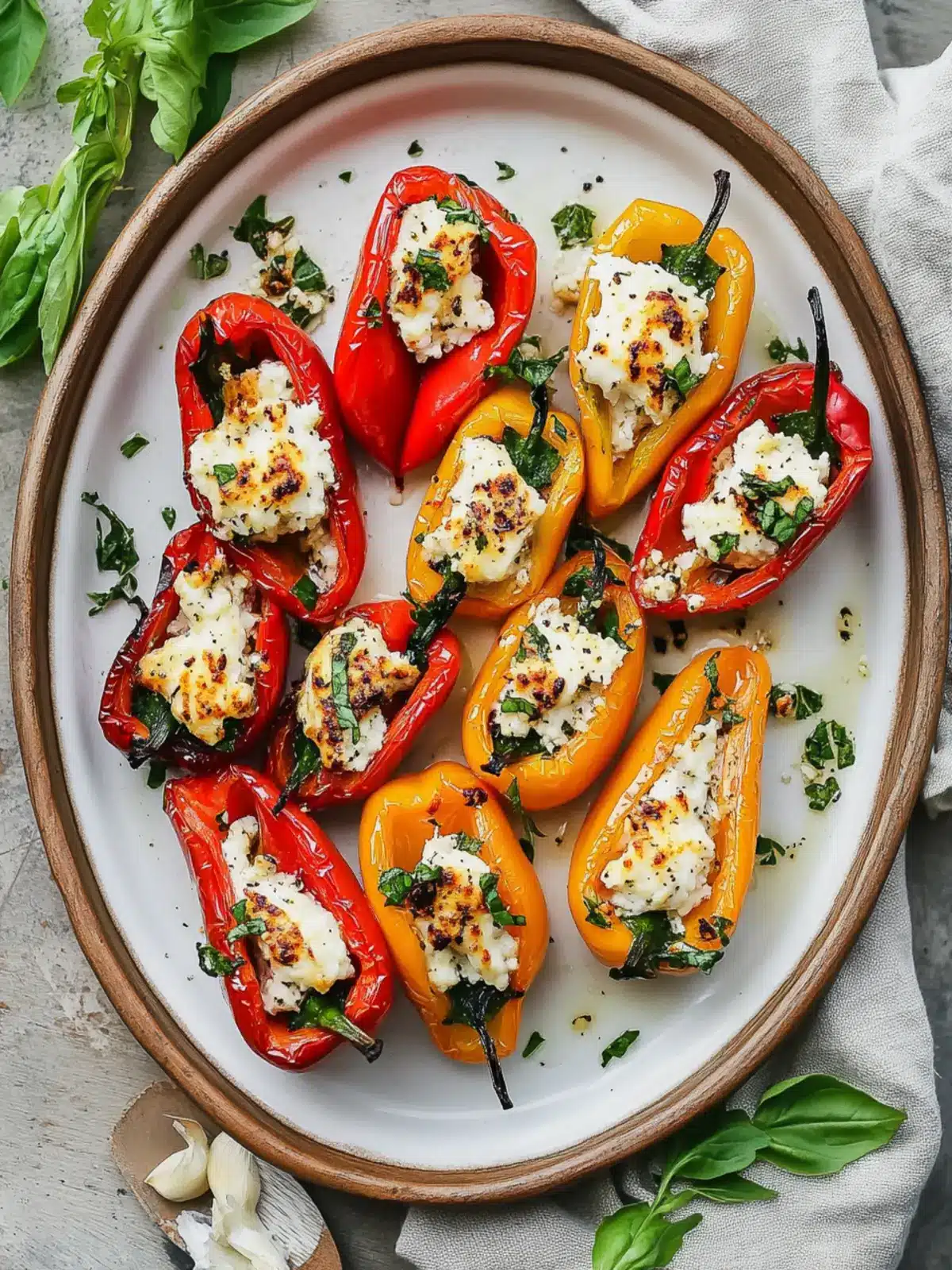 Roasted Goat Cheese Stuffed Mini Peppers for Effortless Entertaining 5 Roasted Goat Cheese Stuffed Mini Peppers