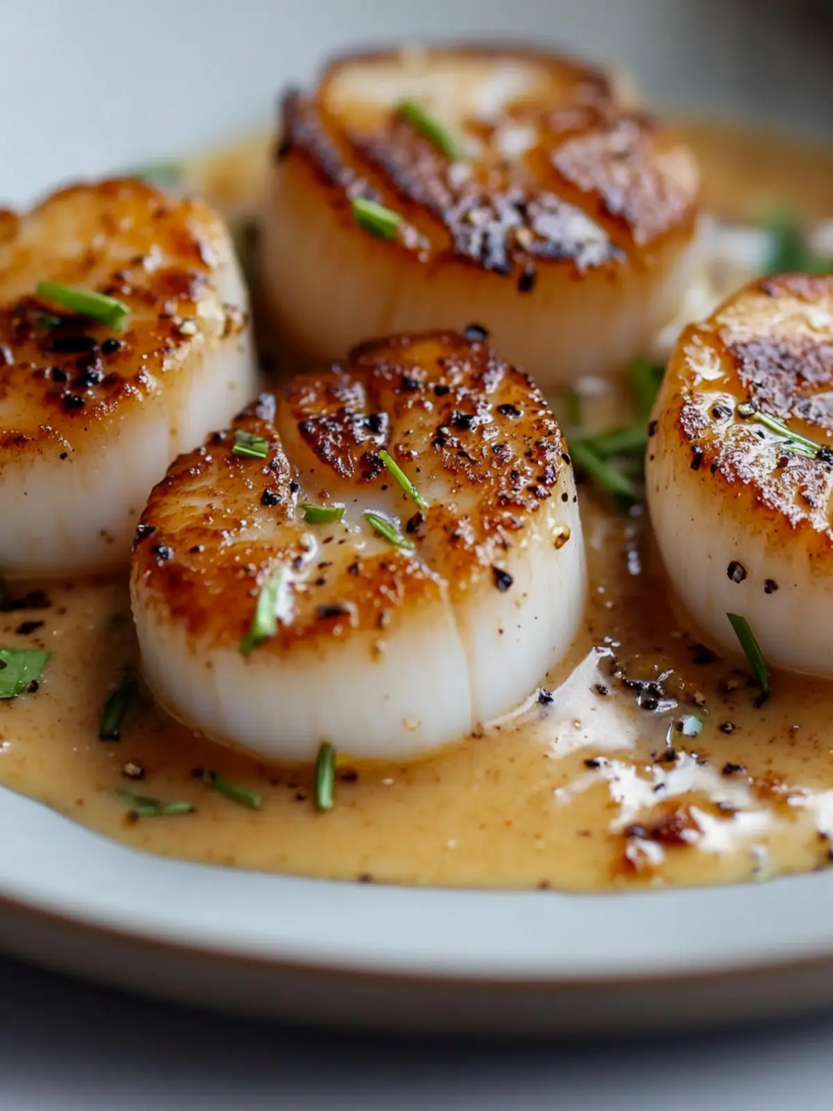 Savory Dirty Beurre Blanc Scallops with Ginger Bliss 3 Dirty Beurre Blanc Scallops