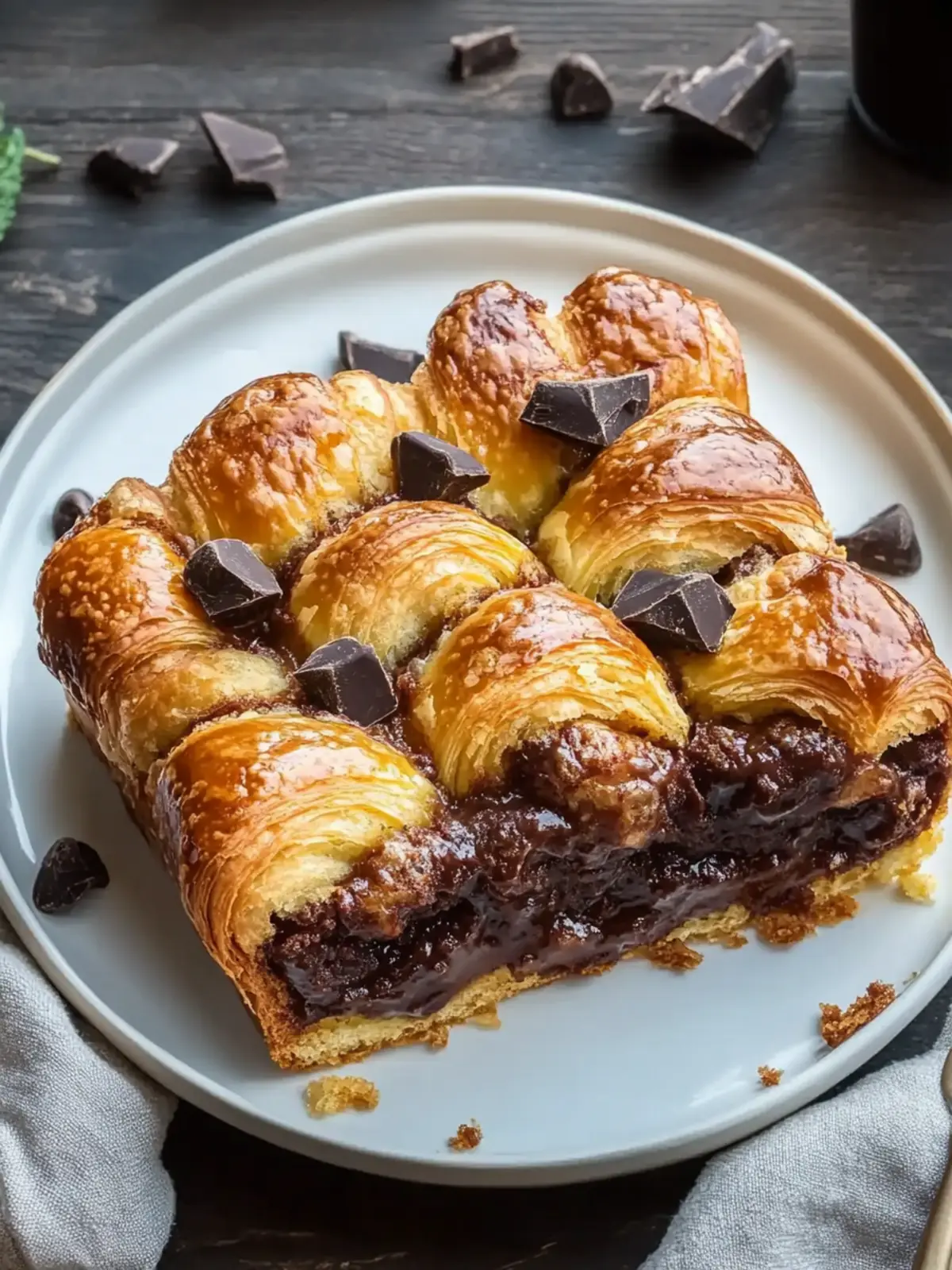 Decadent Chocolate Croissant Breakfast Bake for Easy Mornings 5 Decadent Chocolate Croissant Breakfast Bake