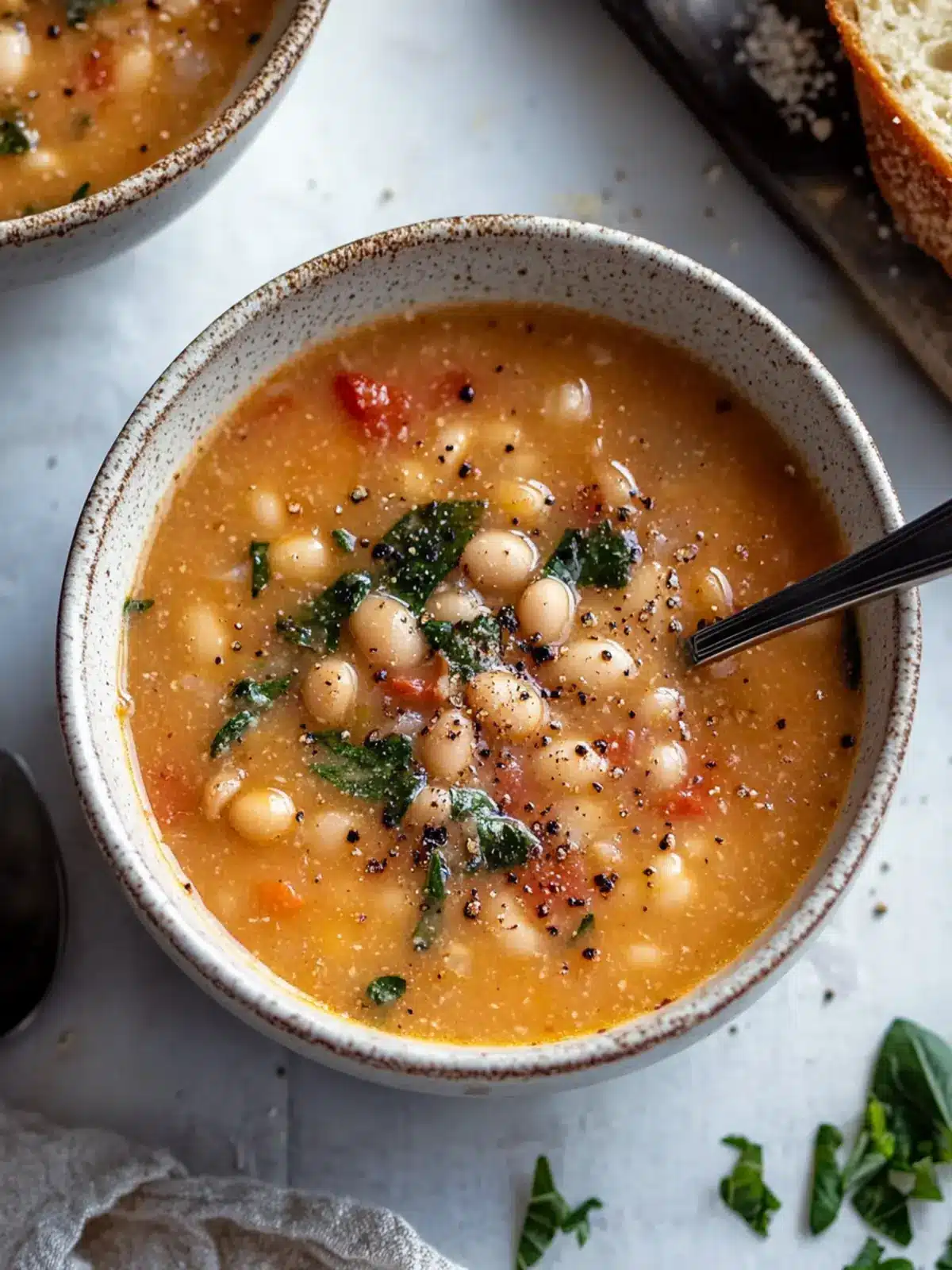Fire Roasted White Bean Soup.