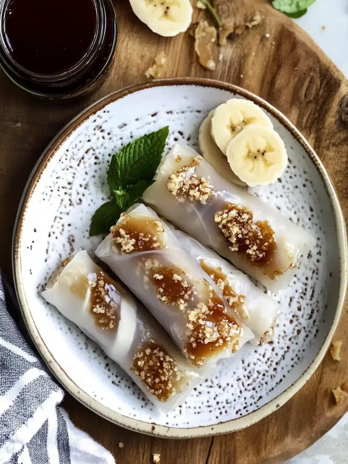 Crispy Caramelized Banana Rice Paper Rolls for Dessert Bliss 4 Caramelized Banana Crispy Rice Paper Rolls