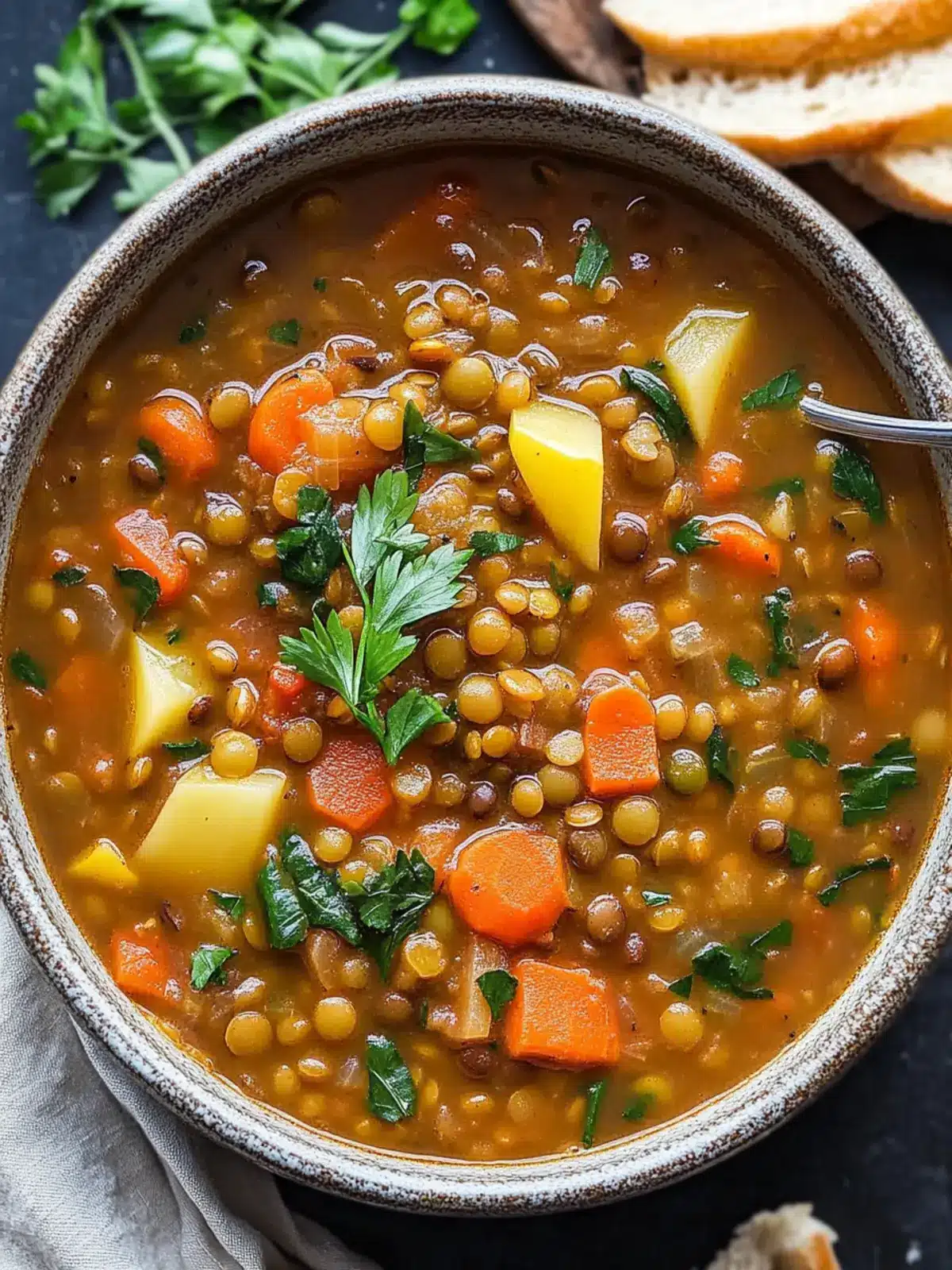Hearty Vegan Lentil Soup: Your Soul-Warming Comfort Food 2 Hearty Vegan Lentil Soup