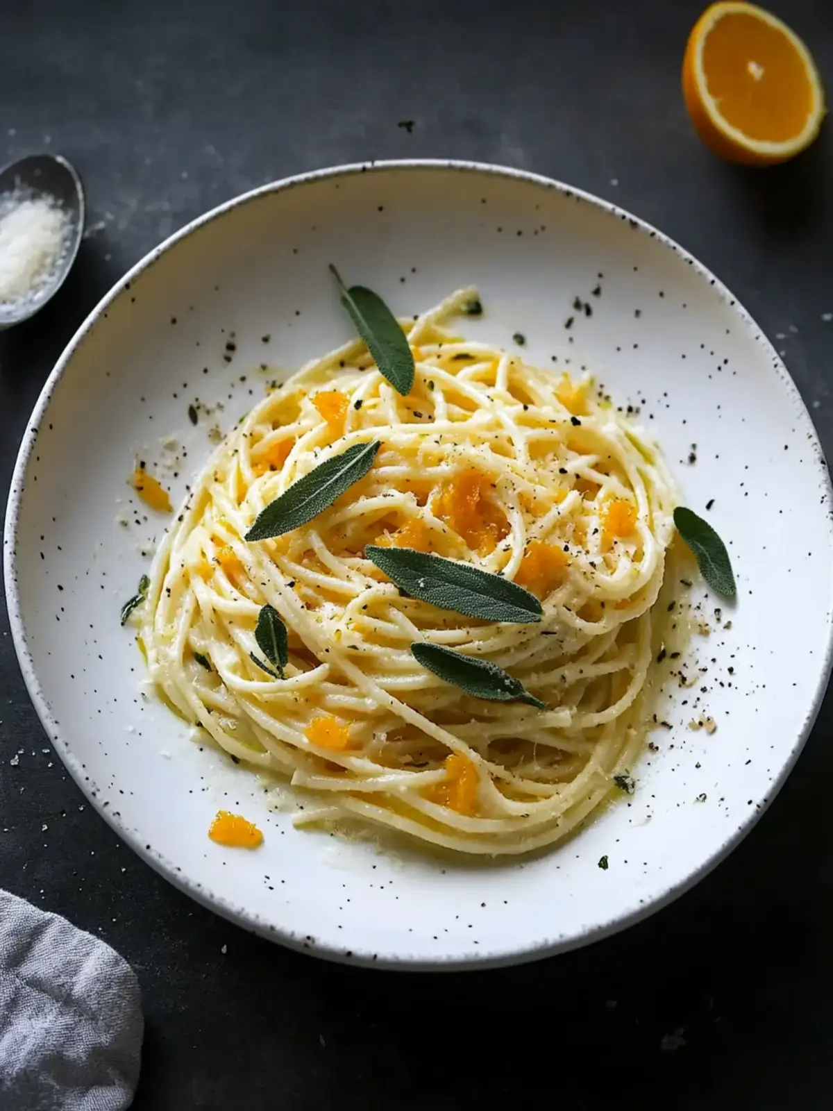 Elevate Dinner with Mascarpone, Orange and Sage Spaghetti 4 Mascarpone, Orange and Sage Spaghetti