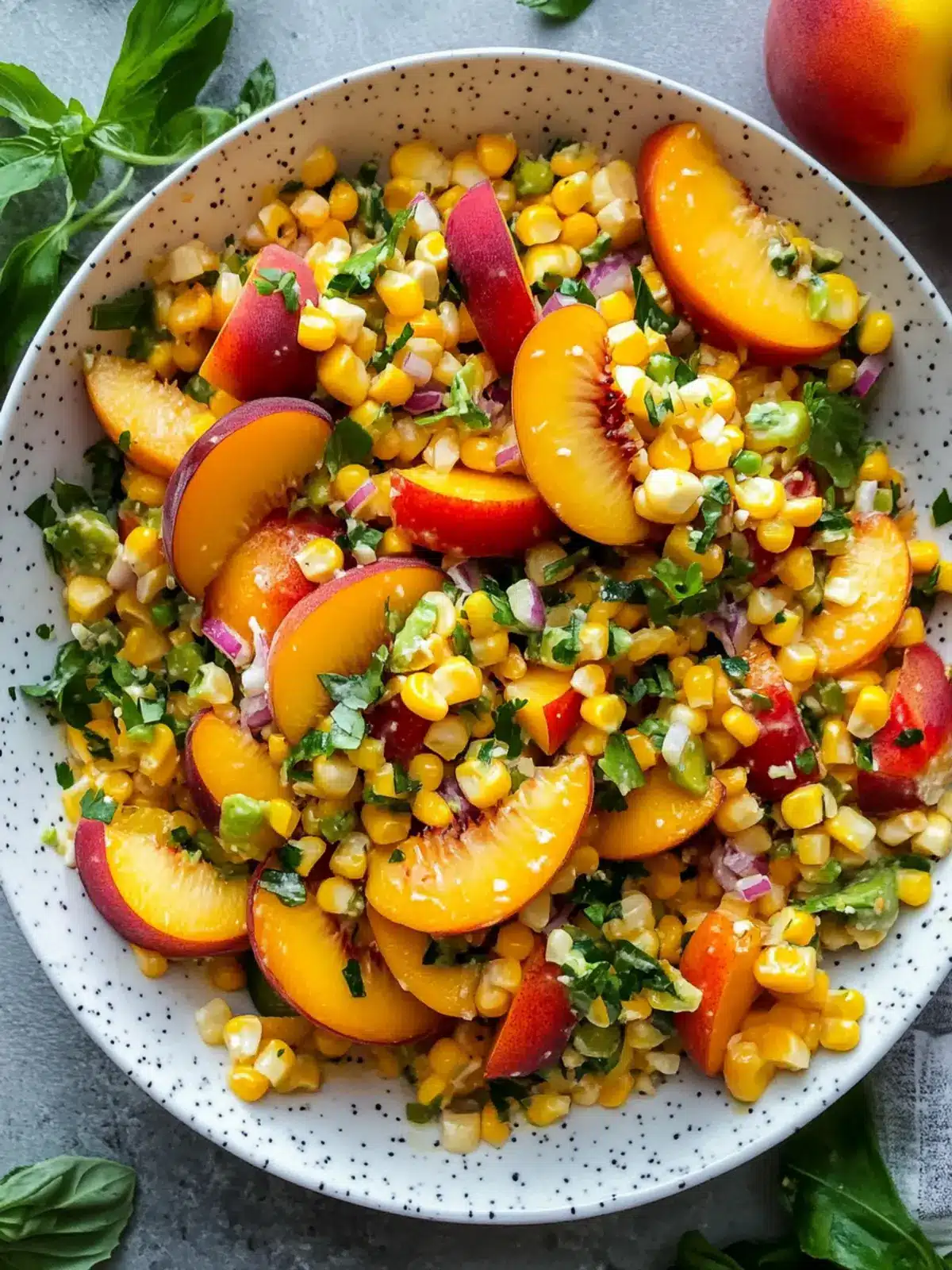 Sweet Corn Salad with Peaches: A Refreshing Summer Delight 2 Sweet Corn Salad with Peaches