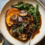 Savory Miso Mushrooms with Sweet Potato Bake Delight 8 Miso mushrooms with sweet potato