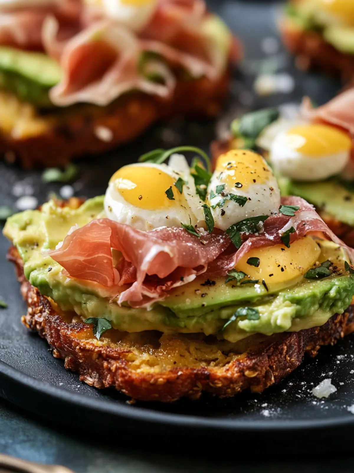 Irresistible Hash Brown Avocado Toast with Prosciutto Delight 5 Hash Brown Avocado Toast With Prosciutto