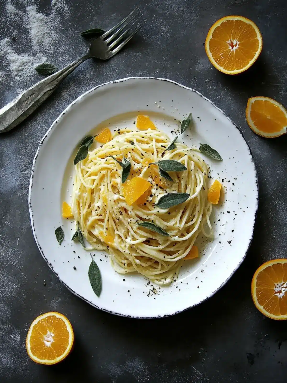Elevate Dinner with Mascarpone, Orange and Sage Spaghetti 5 Mascarpone, Orange and Sage Spaghetti