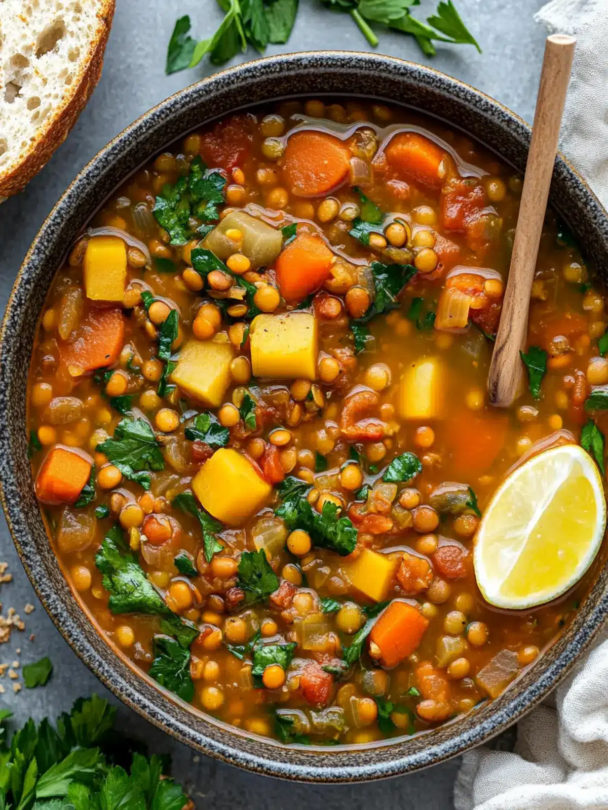 Hearty Vegan Lentil Soup: Your Soul-Warming Comfort Food 3 Hearty Vegan Lentil Soup