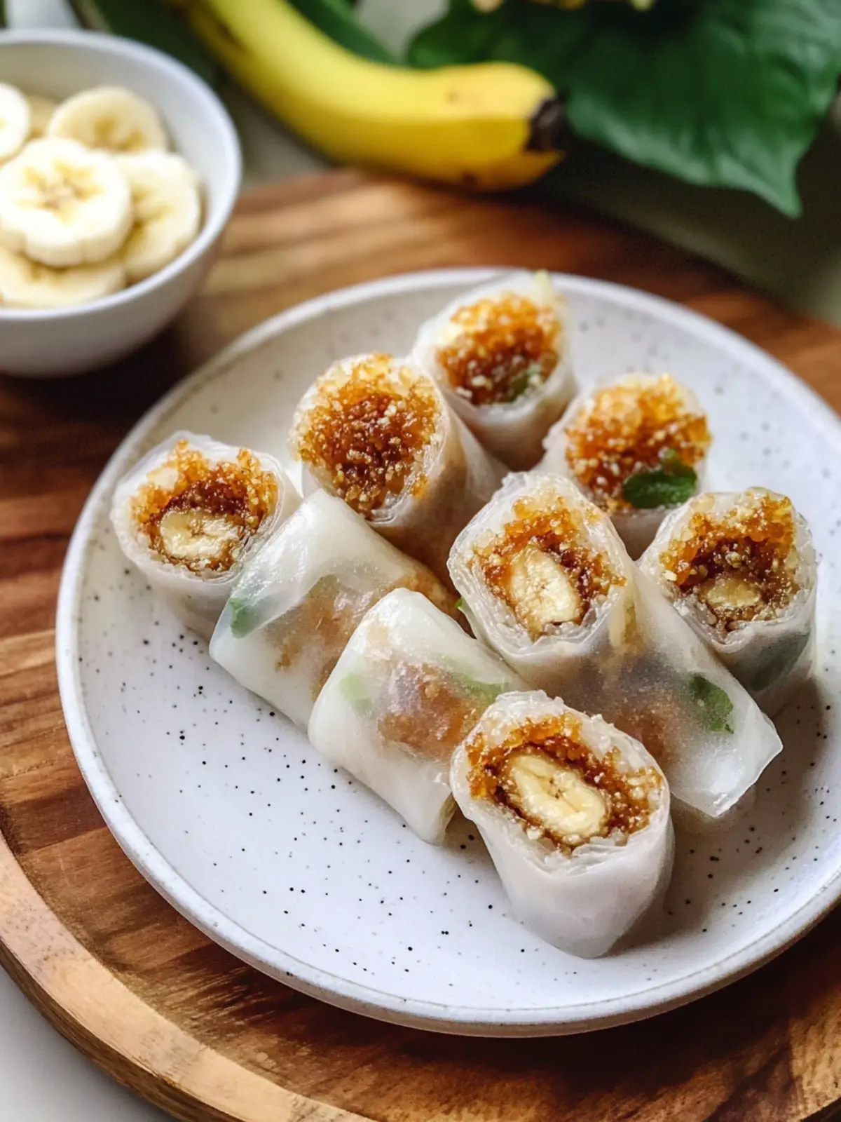 Crispy Caramelized Banana Rice Paper Rolls for Dessert Bliss 5 Caramelized Banana Crispy Rice Paper Rolls