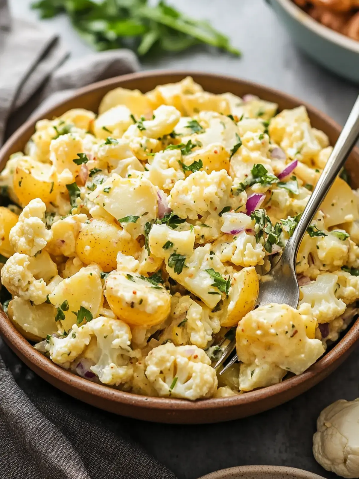 Deliciously Creamy Cauliflower Potato Salad for Any Occasion 5 Cauliflower Potato Salad