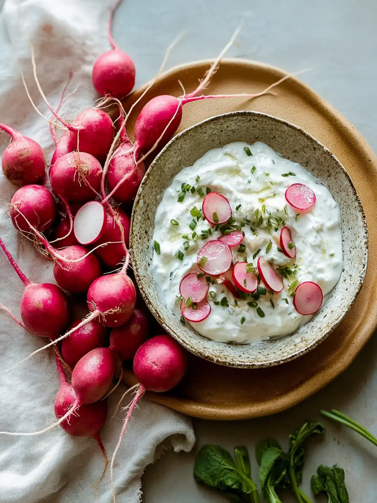 Roasted Radishes with Garlic Chive Yogurt for a Wholesome Bite 4 Roasted Radishes with Garlic Chive Yogurt