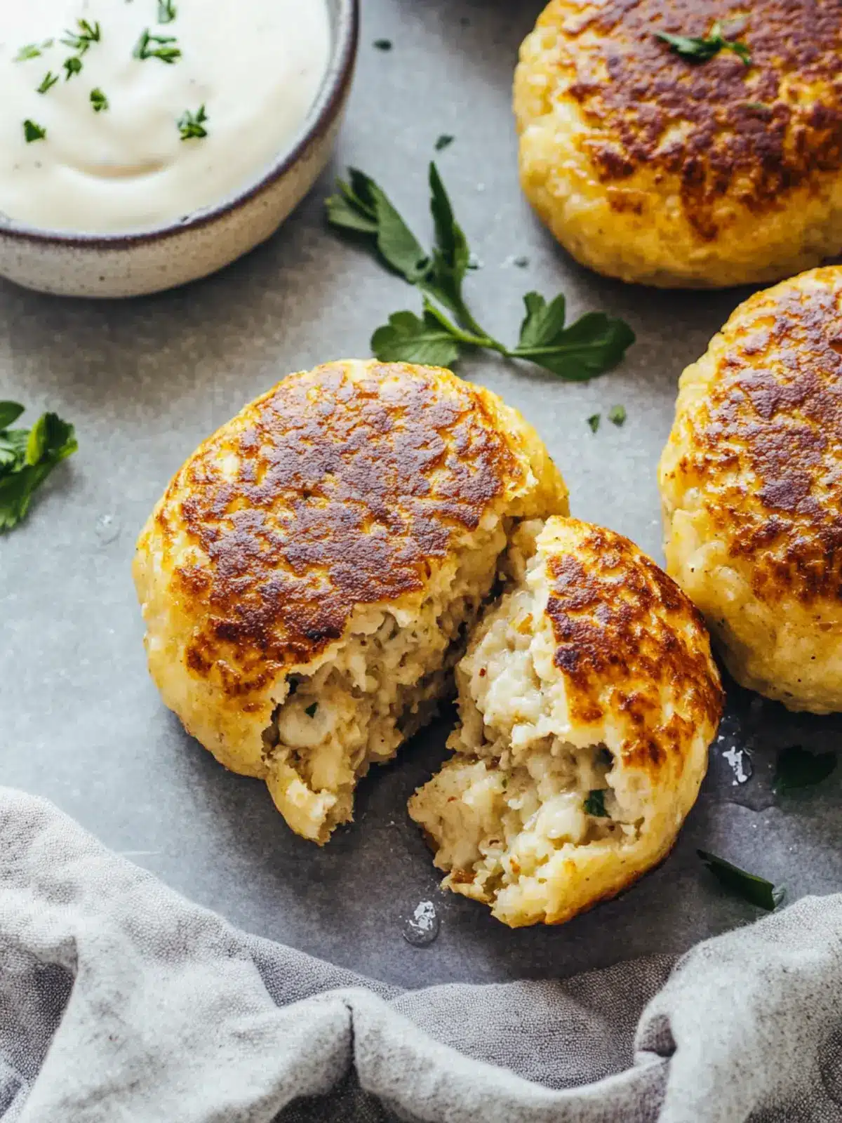 Crispy Salmon Patties with Zesty Dill-Garlic Dip You’ll Love 4 Patties