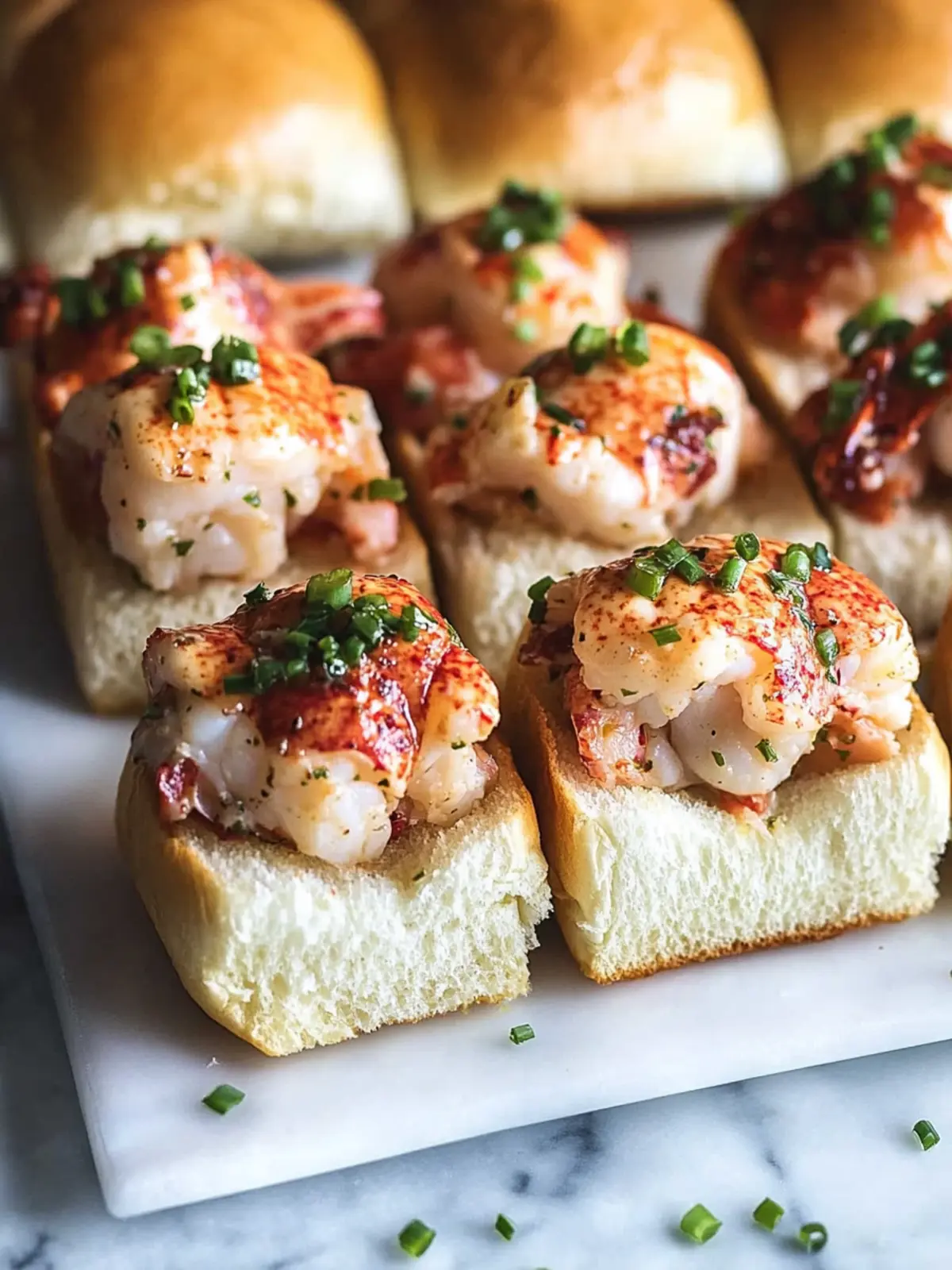 Indulgent Pull Apart Lobster Sliders with Garlic Chive Butter 4 Pull Apart Lobster Sliders with Garlic Chive Butter