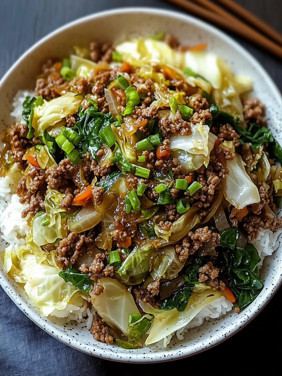 Savory Chinese Ground Beef and Cabbage Stir-Fry in 30 Minutes 4 Chinese Ground Beef and Cabbage Stir-Fry