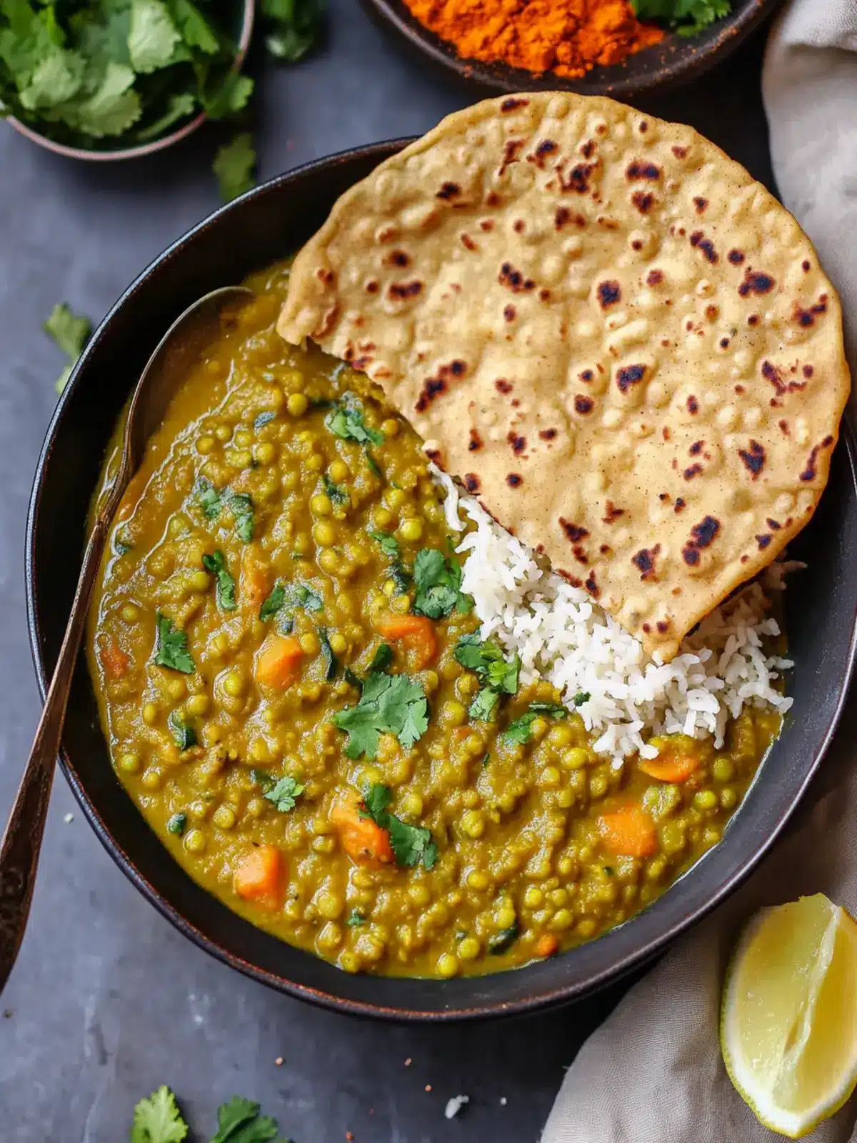 Easy 1-Pot Green Lentil Dal for a Cozy Vegan Dinner 3 1-Pot Green Lentil Dal