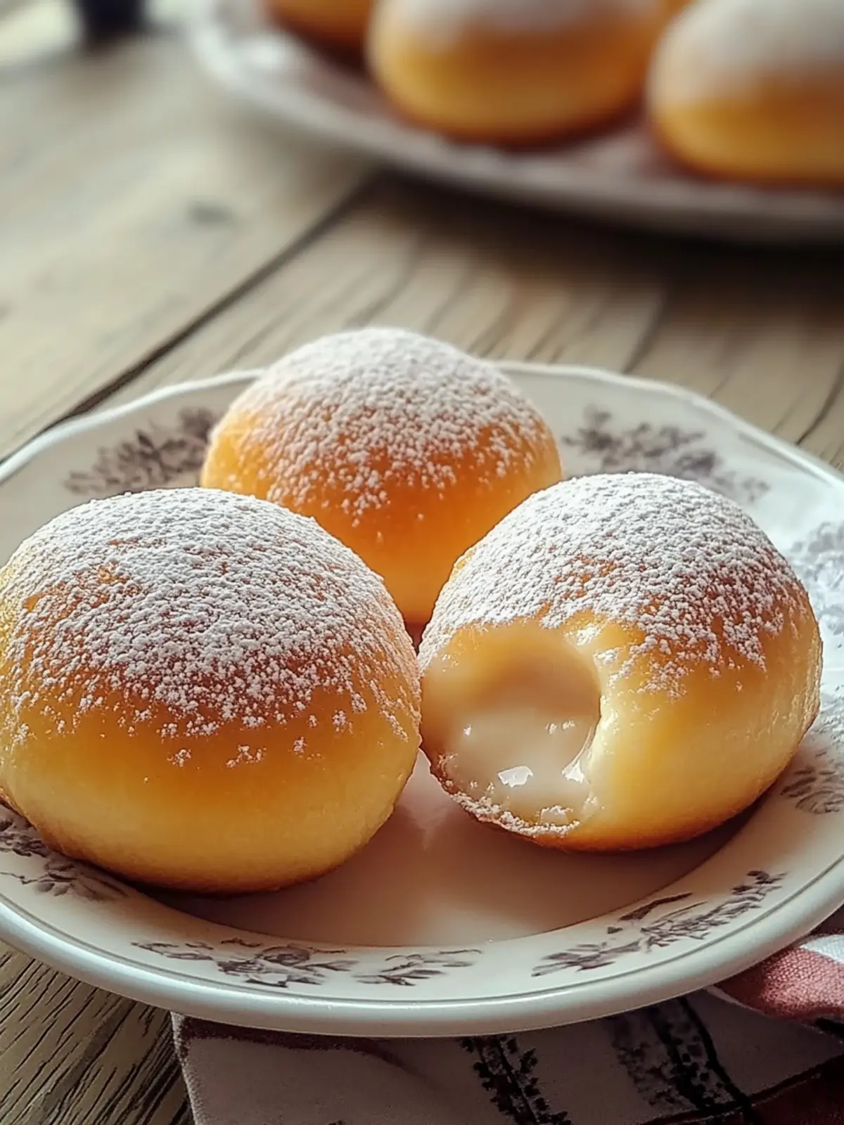 Delicious Italian Custard Bomboloni: A Creamy Delight Awaits 3 Italian Custard Bomboloni