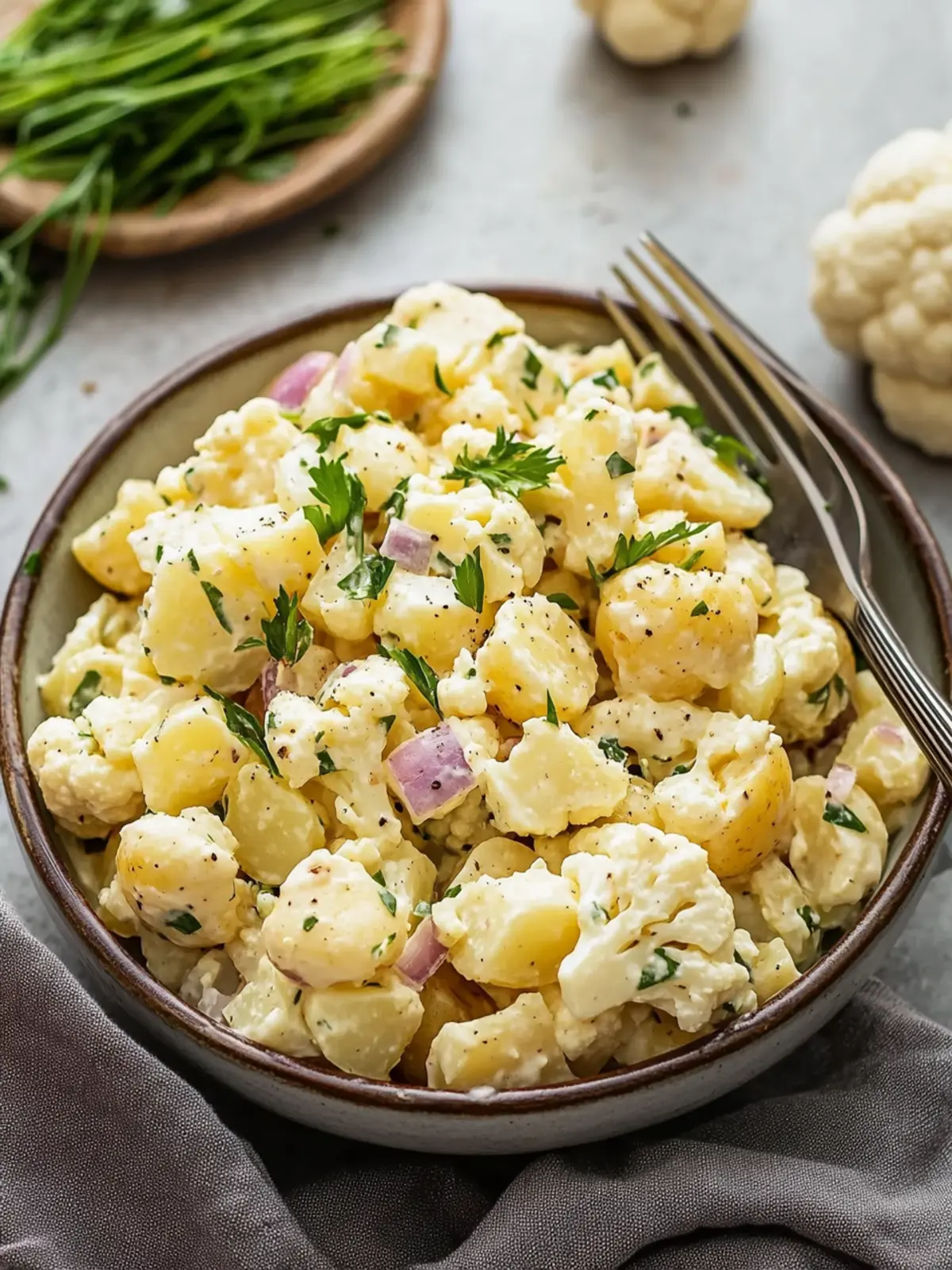 Deliciously Creamy Cauliflower Potato Salad for Any Occasion 3 Cauliflower Potato Salad