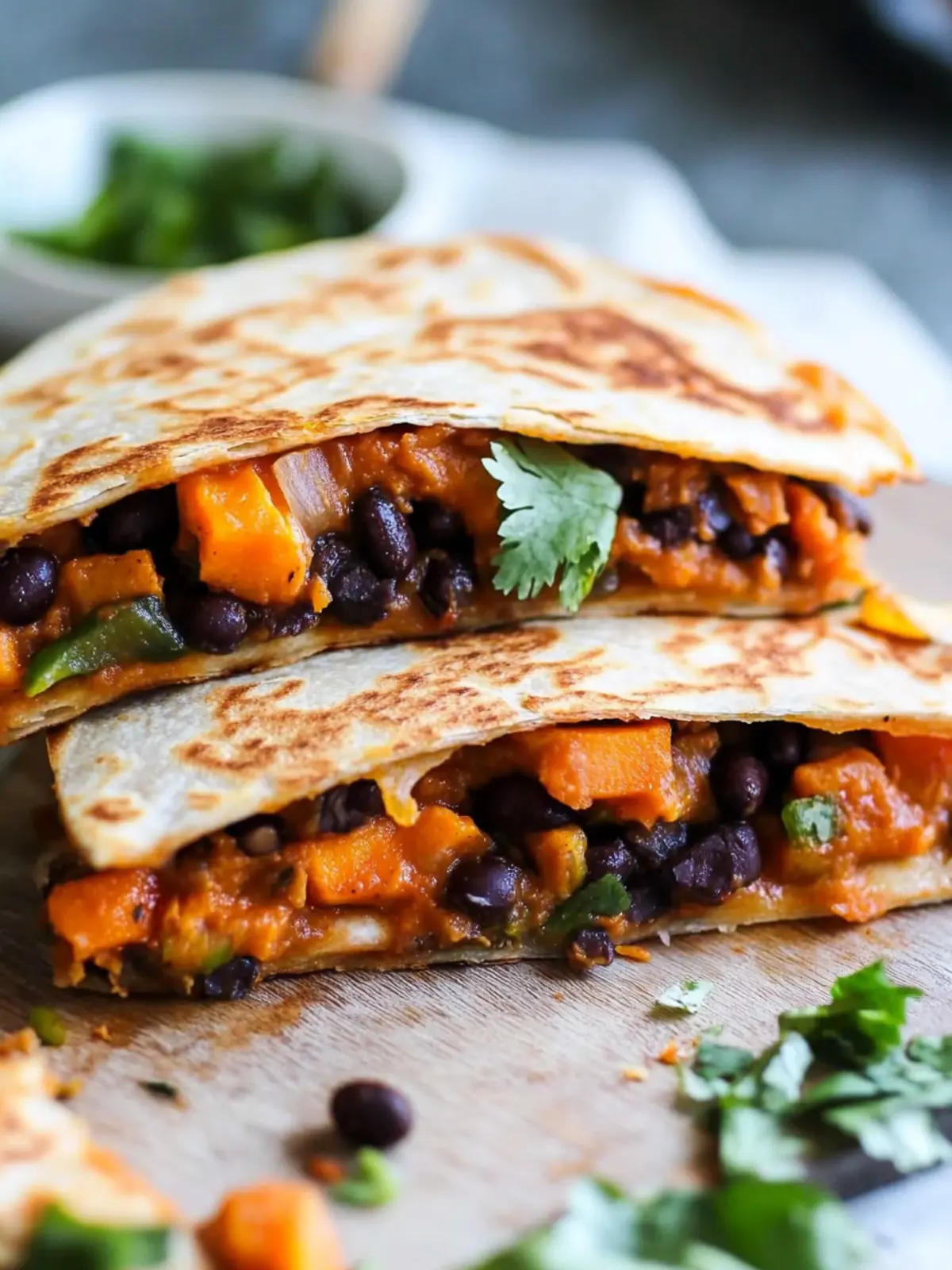 Irresistible Vegetarian Quesadillas with Black Beans & Sweet Potato 5 Vegetarian Quesadillas with Black Beans and Sweet Potato